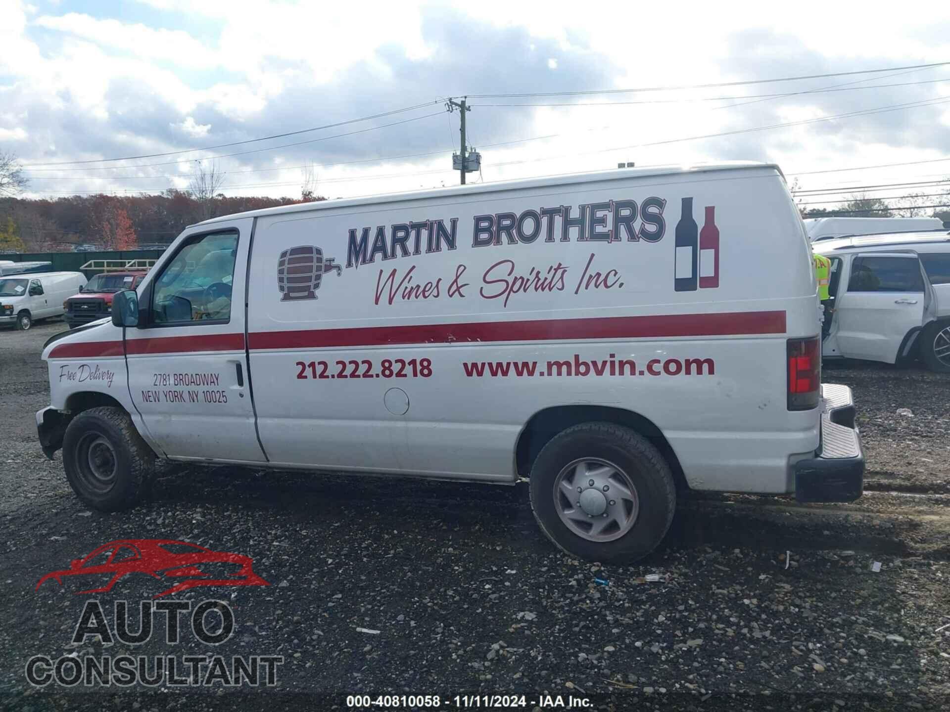 FORD E-150 2009 - 1FTNE14W99DA13928
