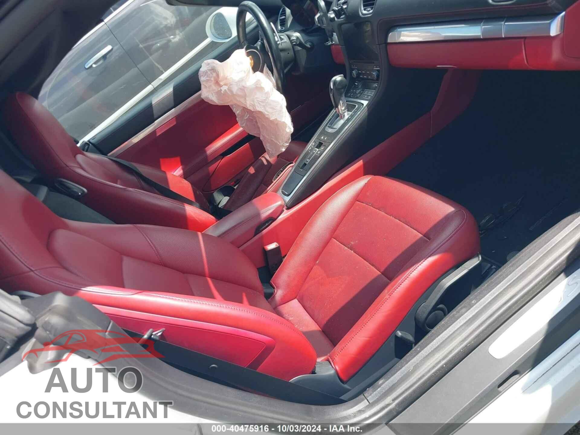 PORSCHE BOXSTER 2017 - WP0CB2A82HS241677