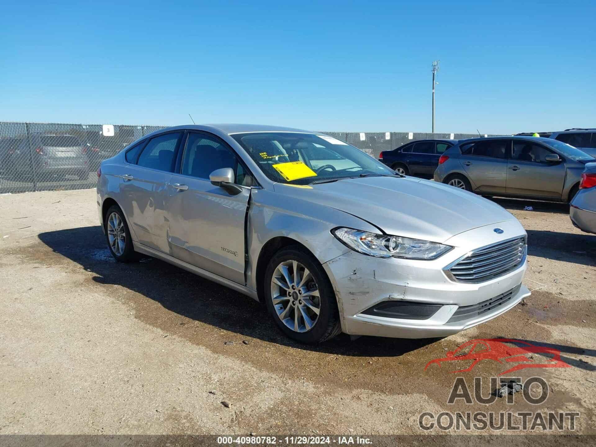 FORD FUSION HYBRID 2017 - 3FA6P0LU9HR287523