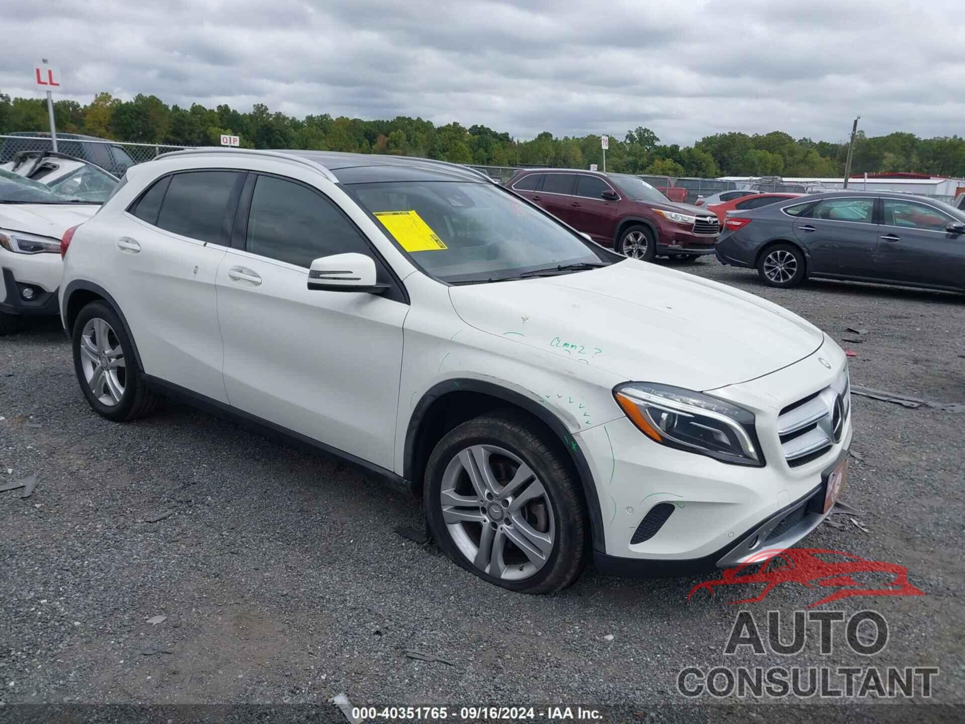 MERCEDES-BENZ GLA 250 2016 - WDCTG4GB2GJ264360