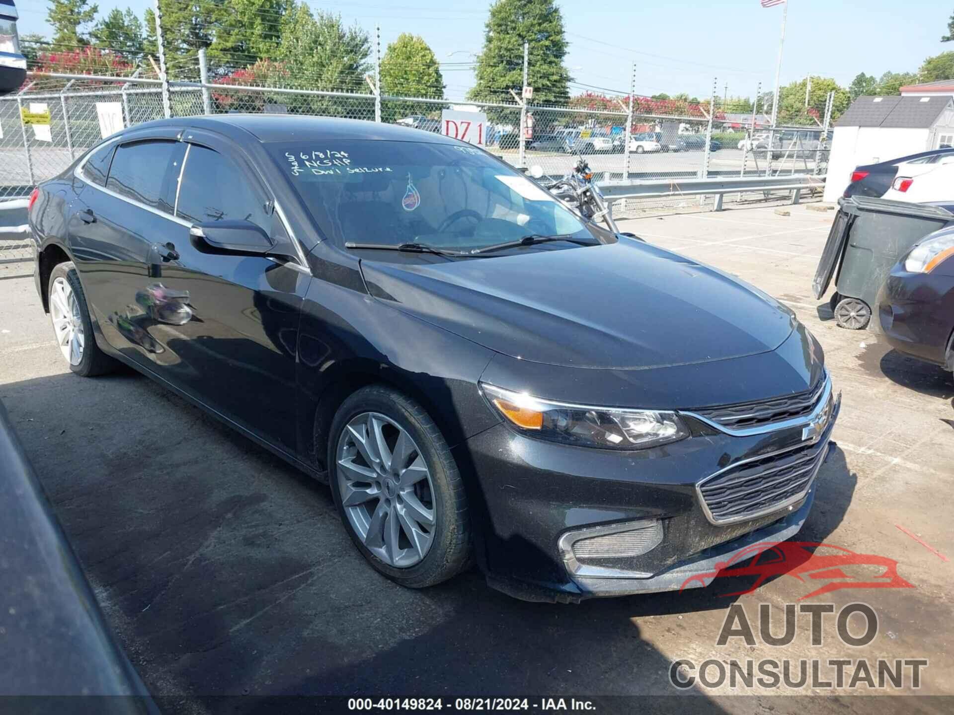 CHEVROLET MALIBU 2017 - 1G1ZE5ST7HF289392