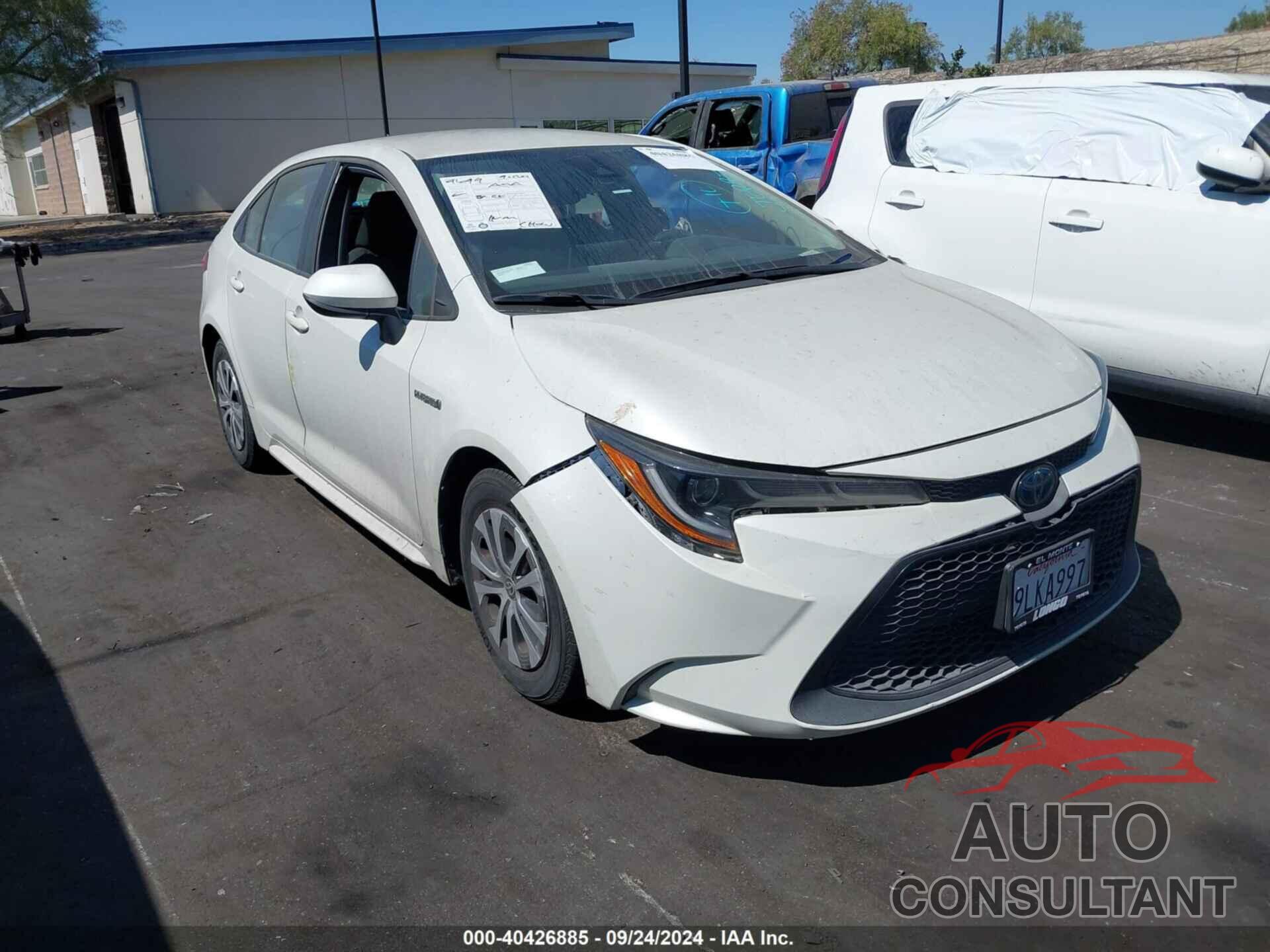 TOYOTA COROLLA 2021 - JTDEAMDE7MJ014655