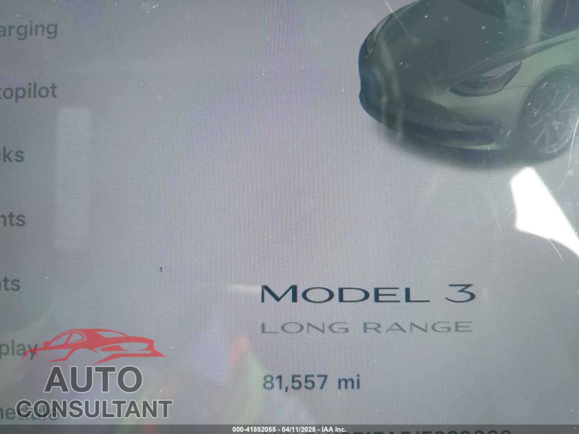 TESLA MODEL 3 2018 - 5YJ3E1EA5JF020009