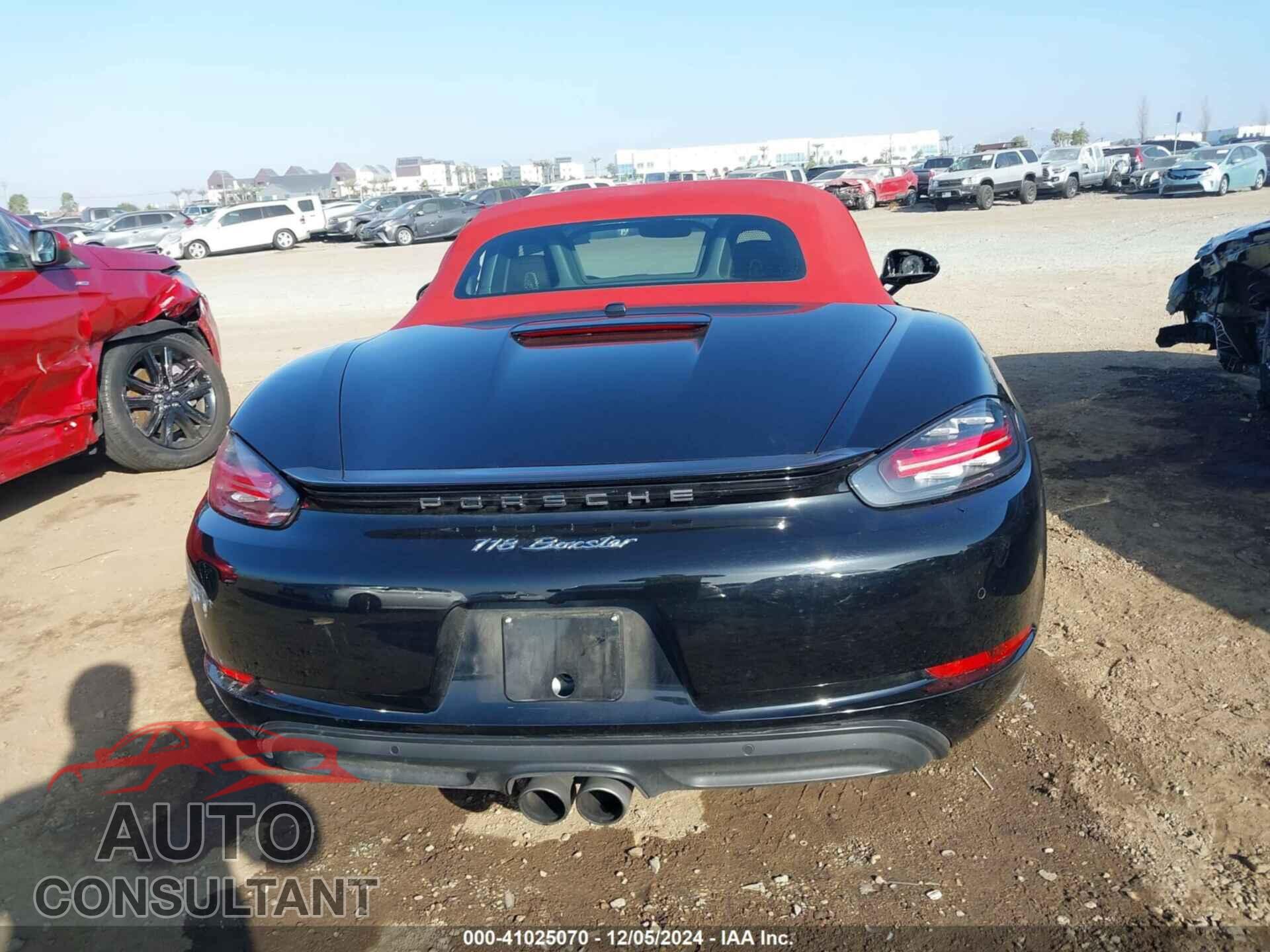 PORSCHE 718 BOXSTER 2017 - WP0CA2A83HS220176