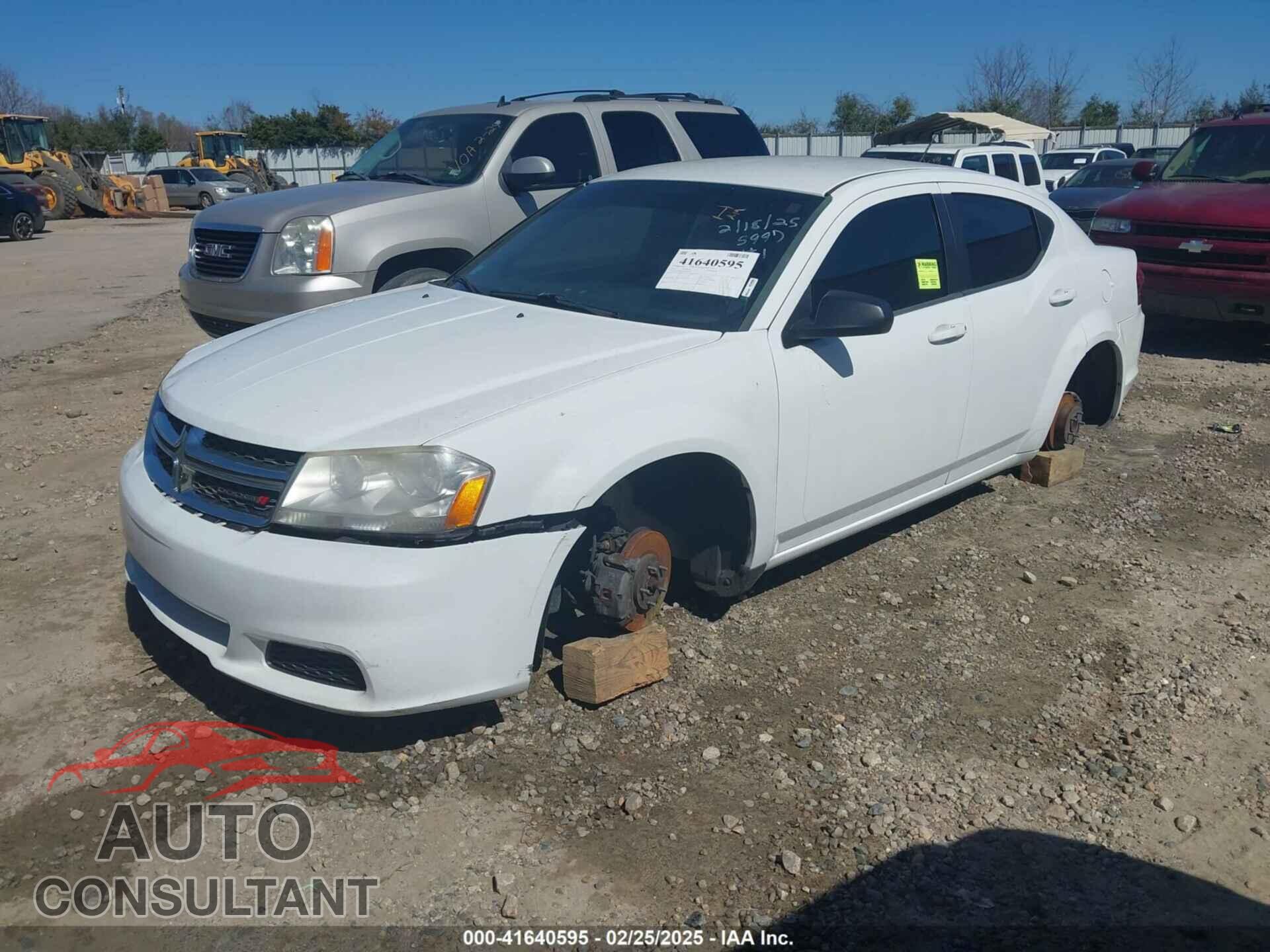 DODGE AVENGER 2013 - 1C3CDZAB8DN645997