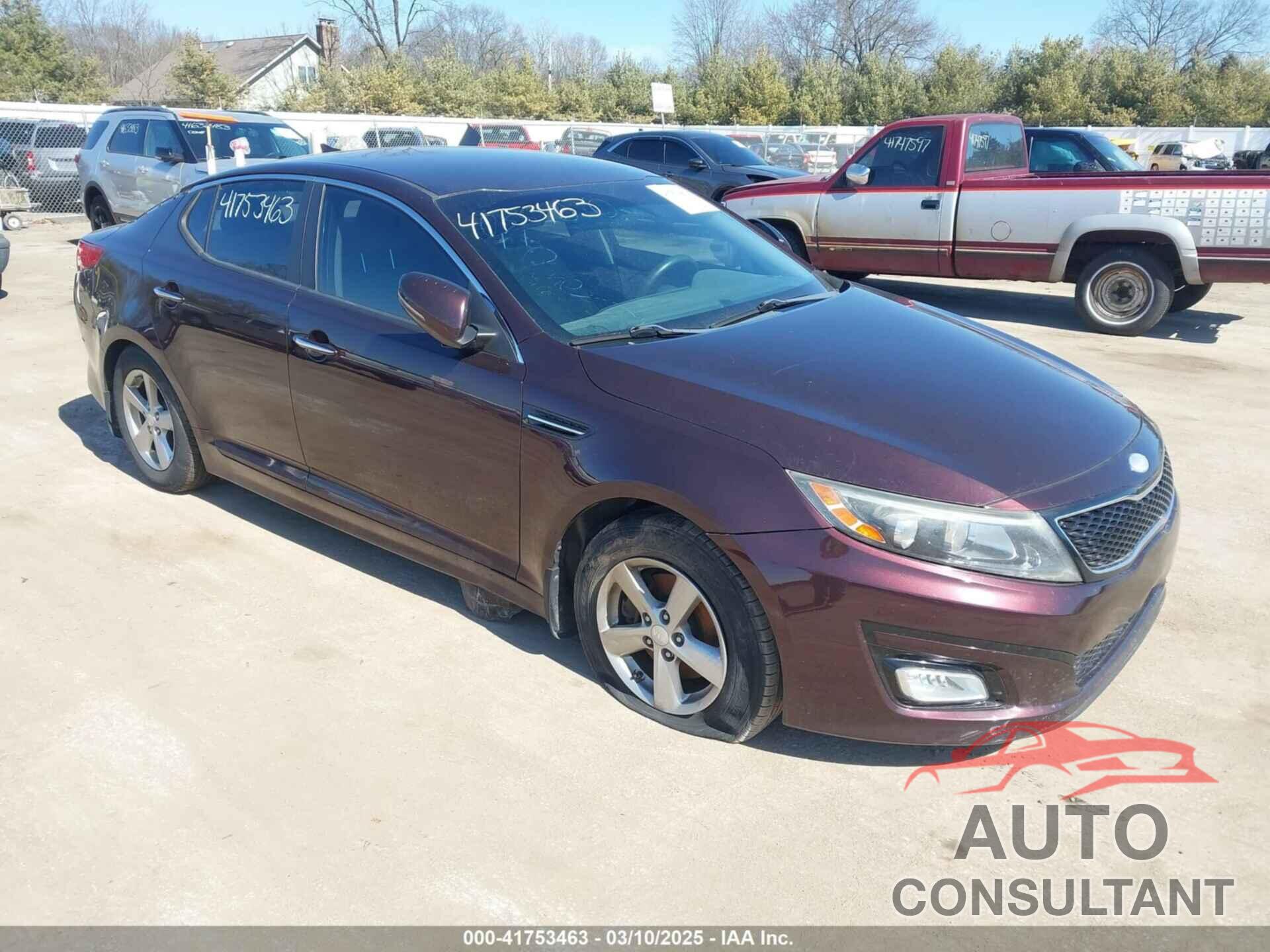KIA OPTIMA 2014 - 5XXGM4A77EG335381
