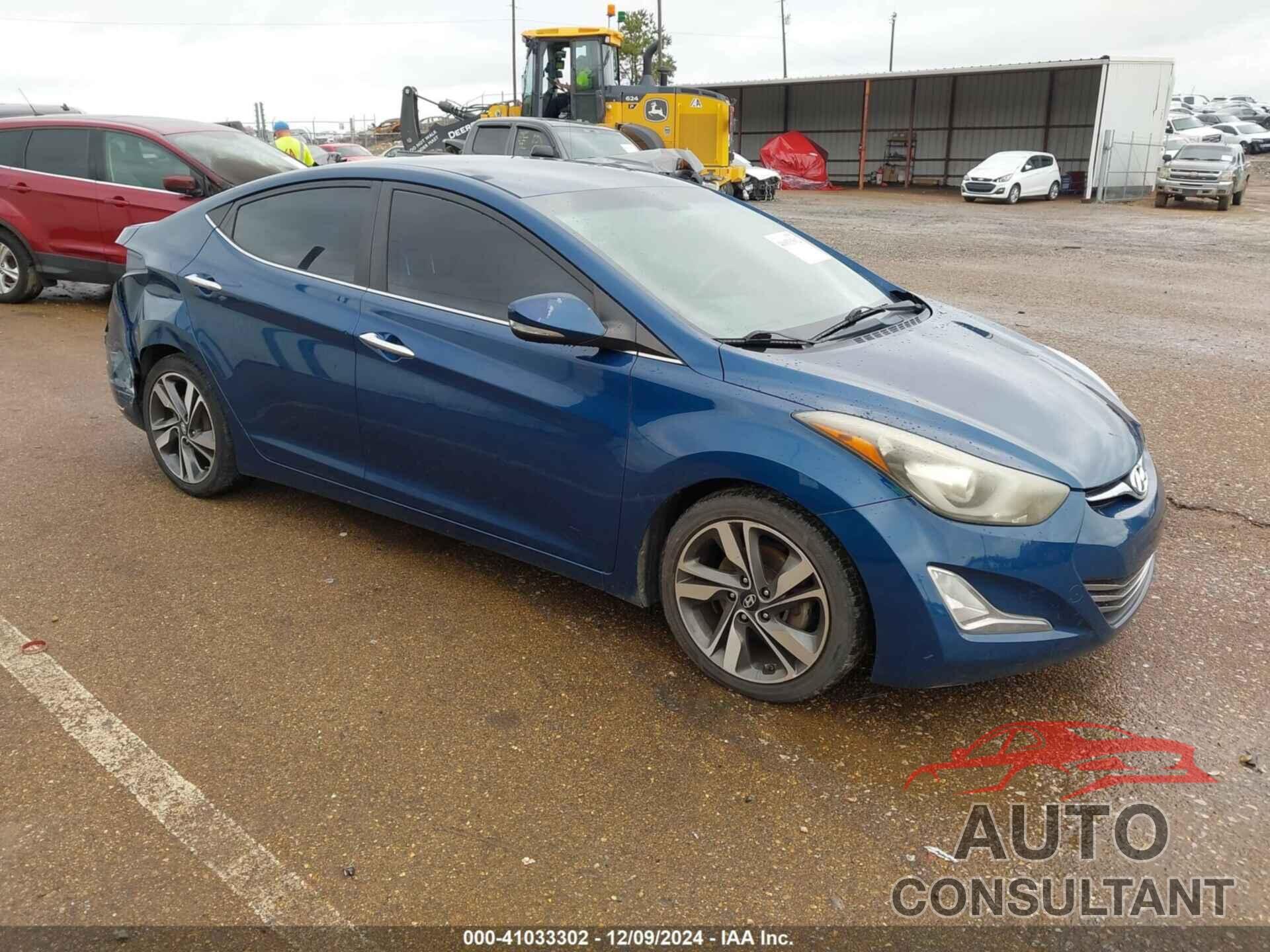 HYUNDAI ELANTRA 2014 - KMHDH4AE9EU131662