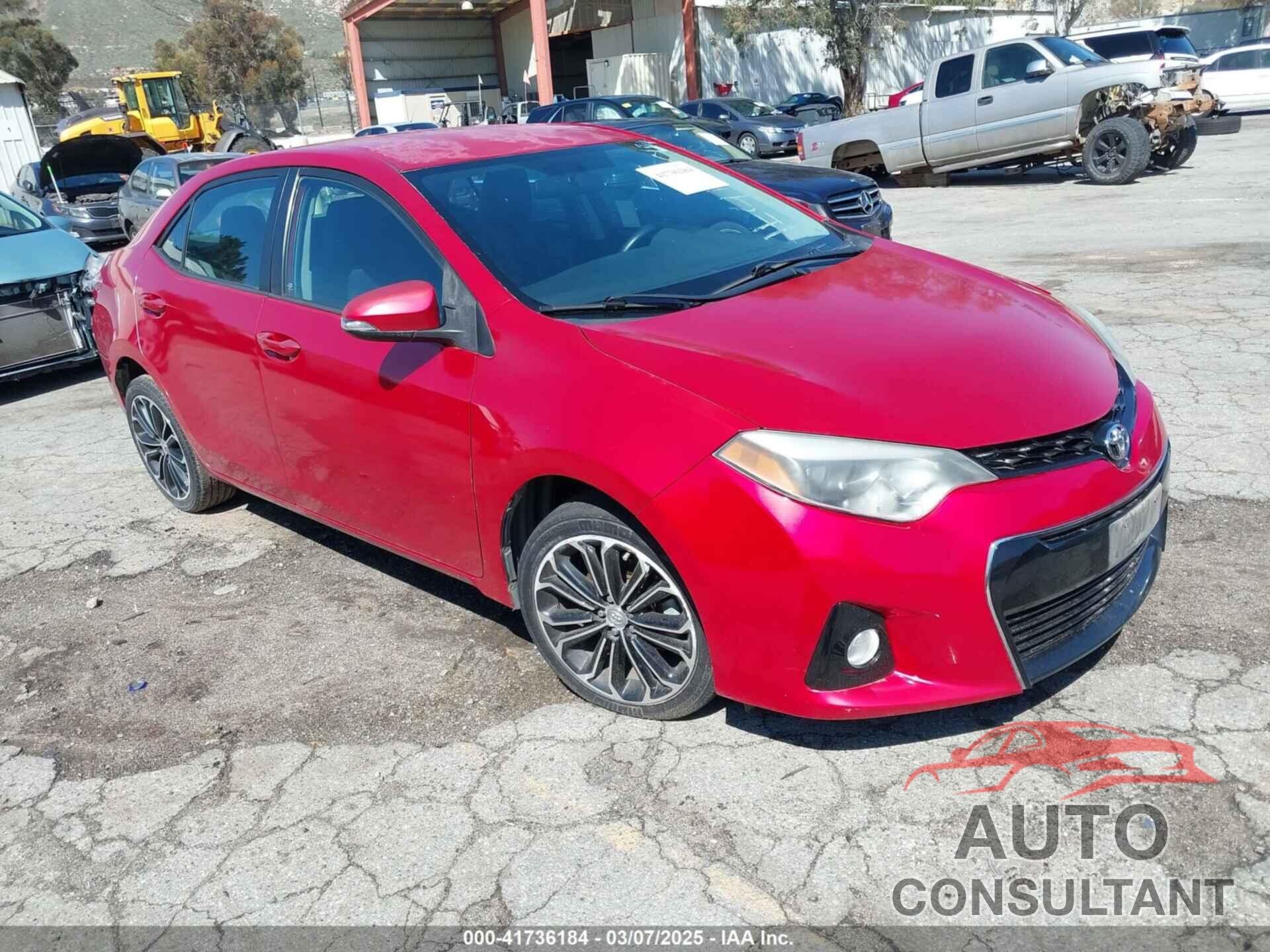 TOYOTA COROLLA 2016 - 5YFBURHE0GP556830