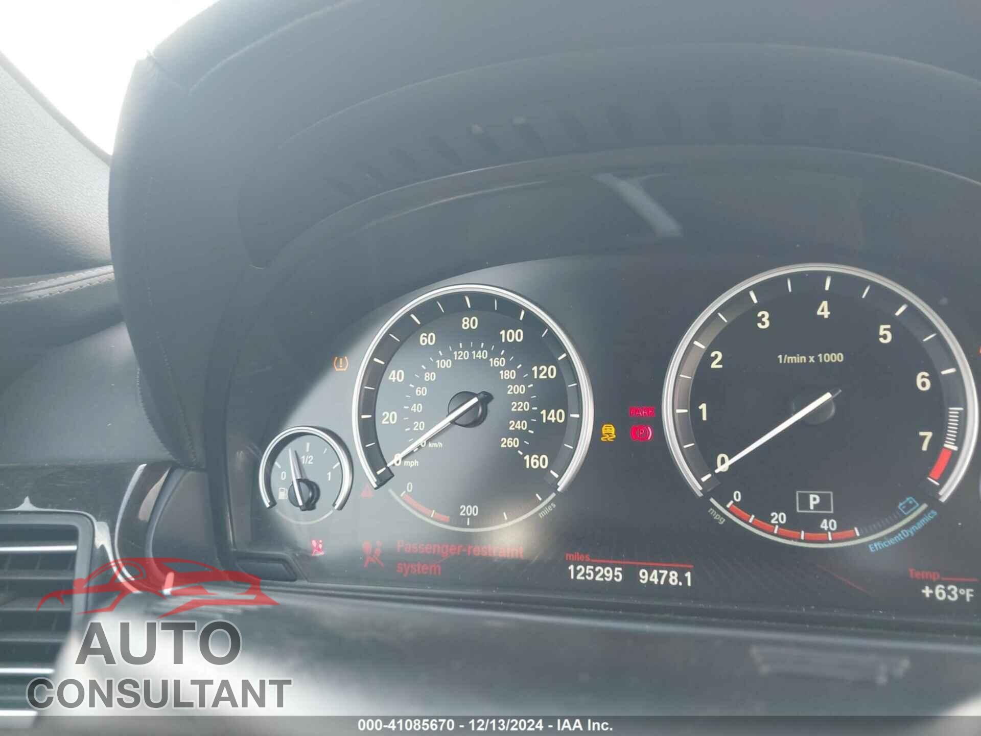 BMW 650I 2012 - WBALZ3C59CDL72345