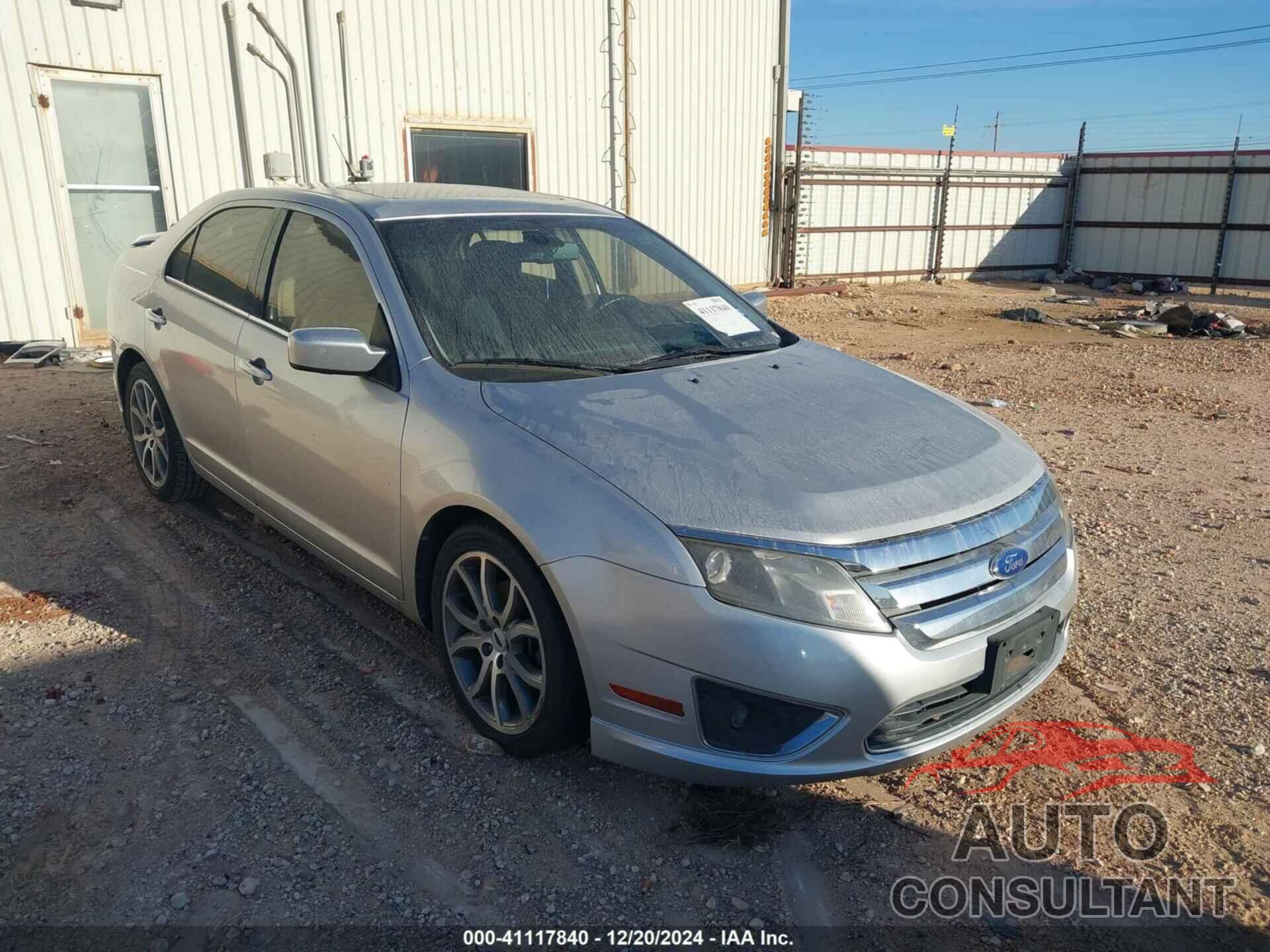 FORD FUSION 2012 - 3FAHP0JG7CR258049