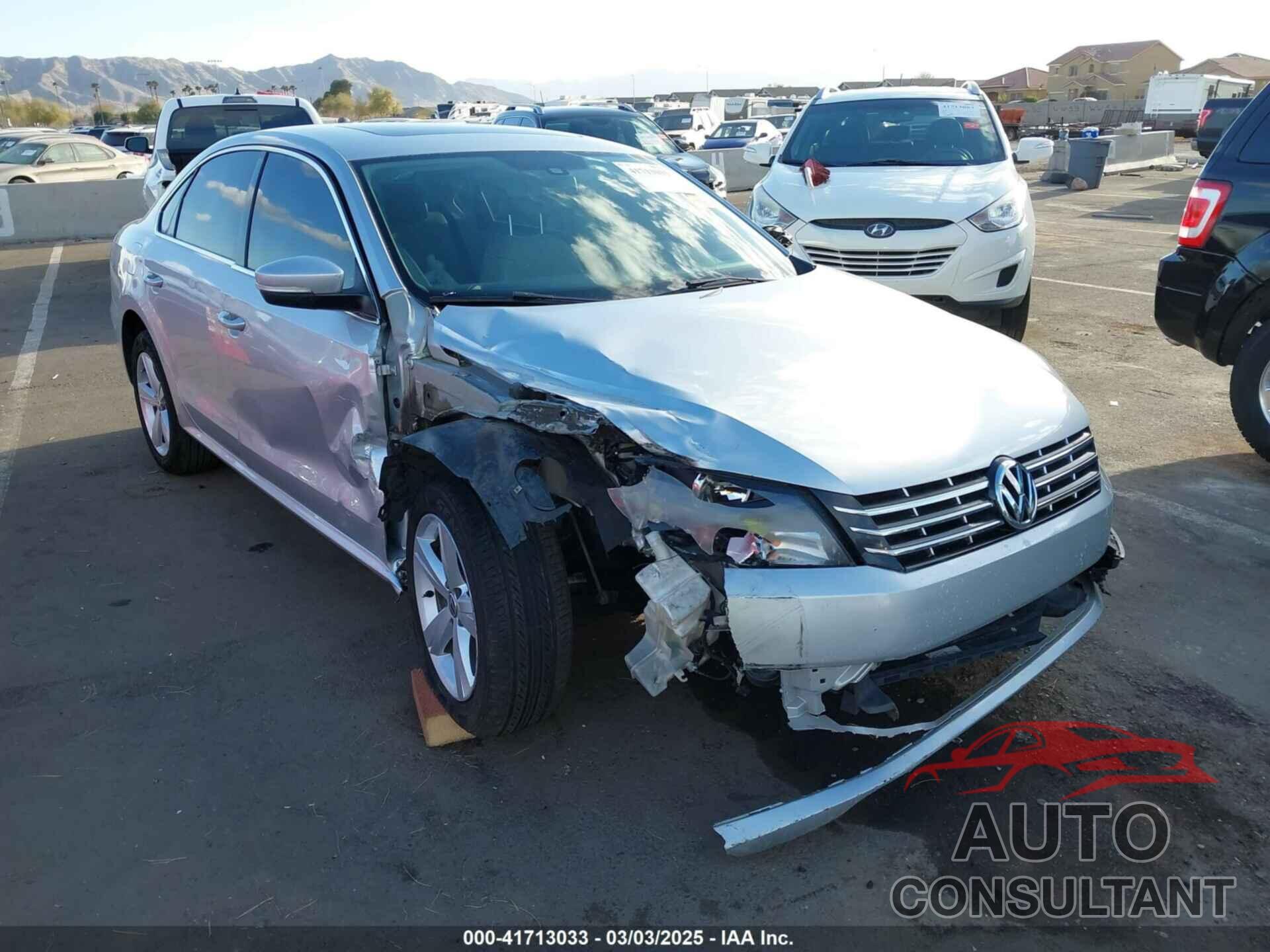 VOLKSWAGEN PASSAT 2013 - 1VWBN7A32DC054381