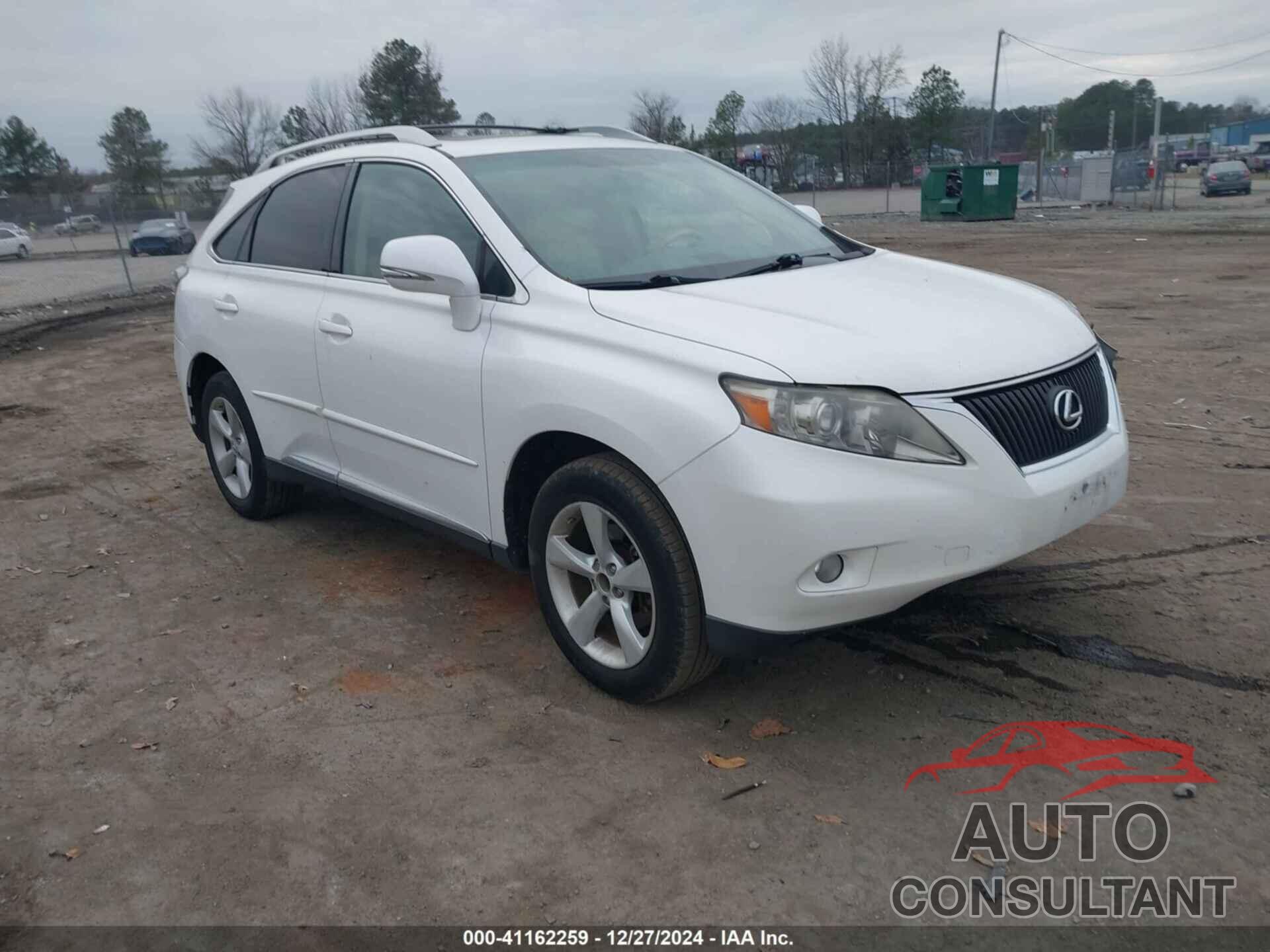 LEXUS RX 350 2010 - 2T2BK1BAXAC073877