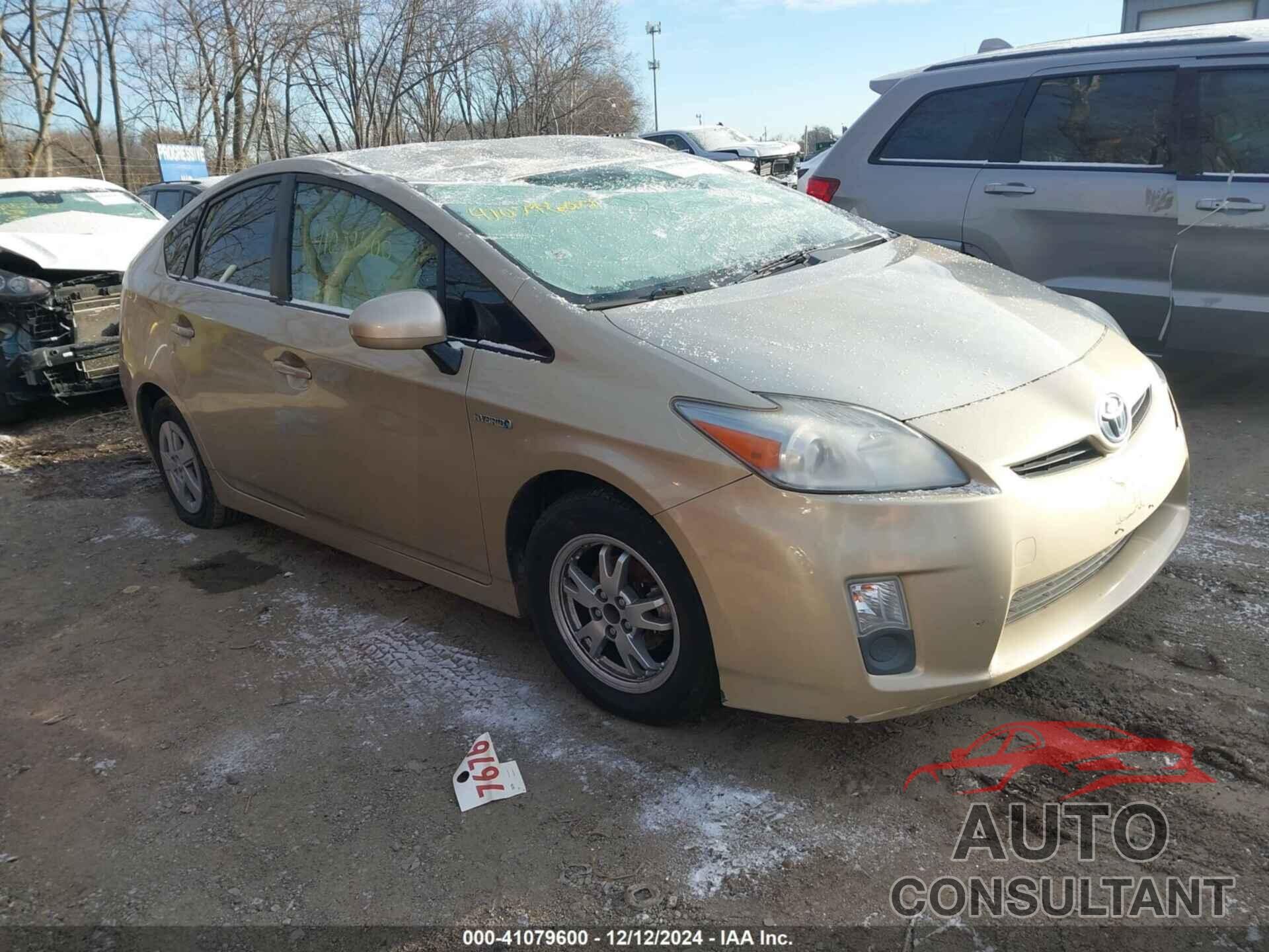TOYOTA PRIUS 2010 - JTDKN3DU5A0122556