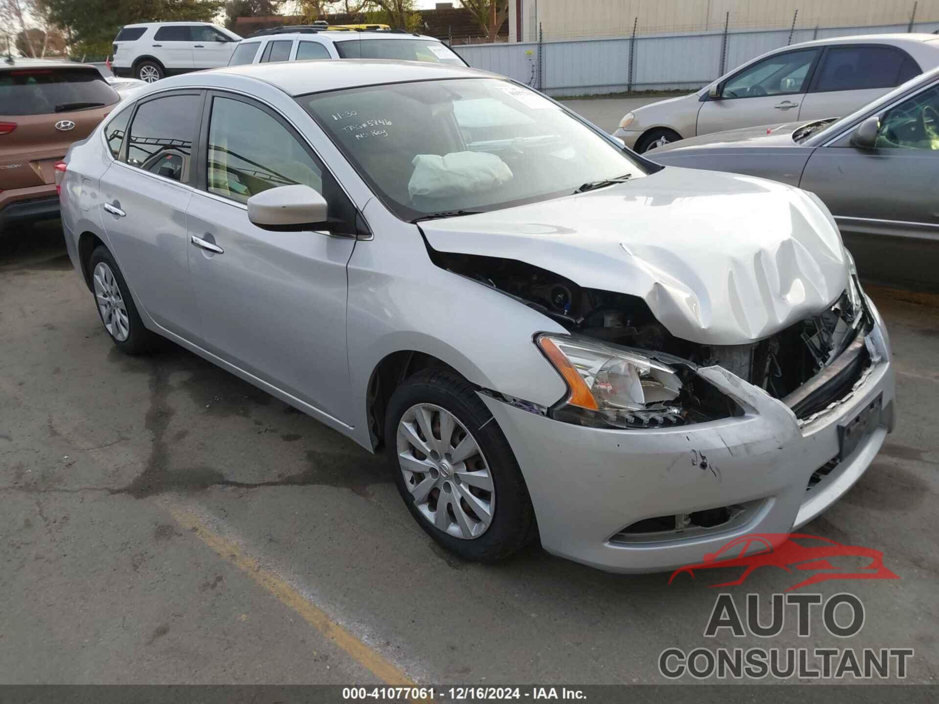 NISSAN SENTRA 2013 - 1N4AB7AP5DN908493