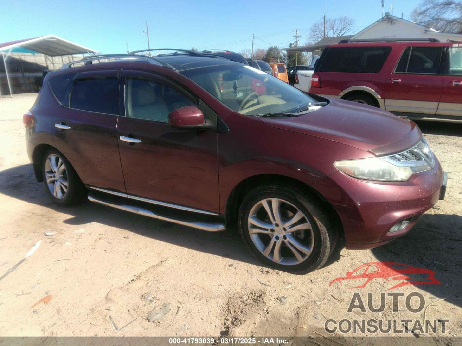 NISSAN MURANO 2011 - JN8AZ1MW2BW155944