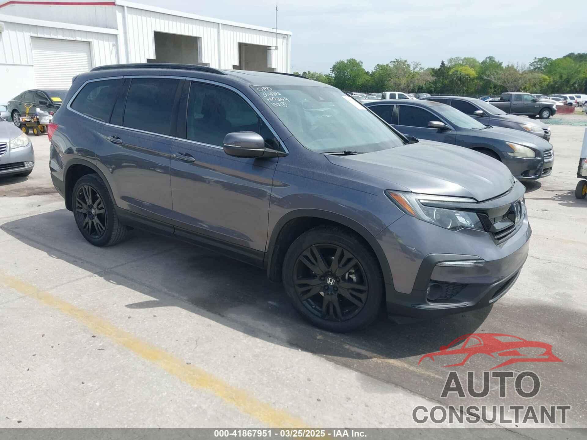 HONDA PILOT 2021 - 5FNYF5H27MB046775