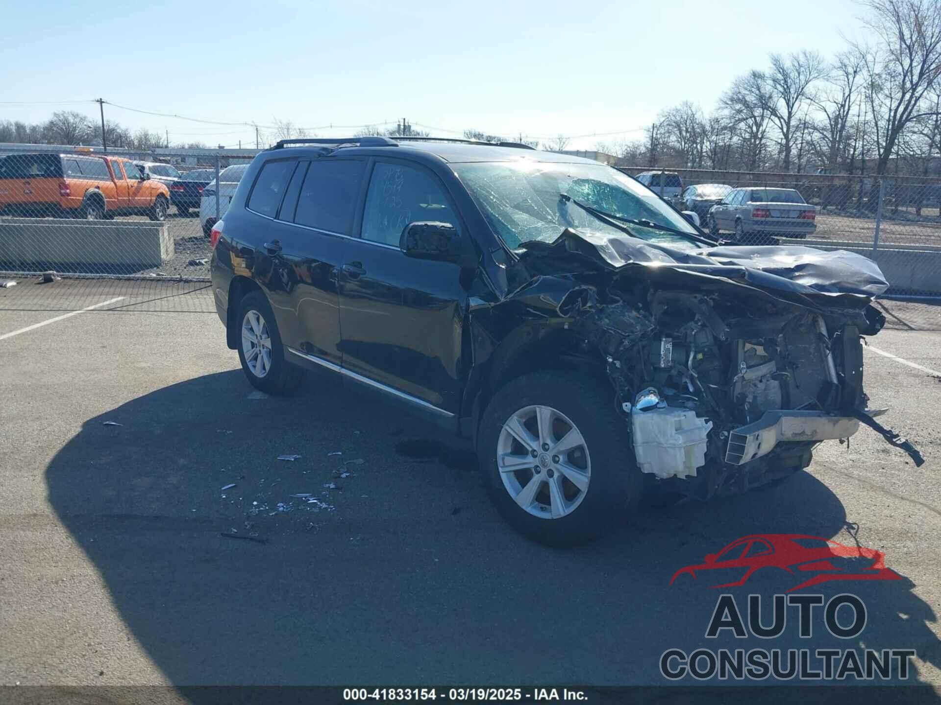 TOYOTA HIGHLANDER 2012 - 5TDZK3EH5CS083119