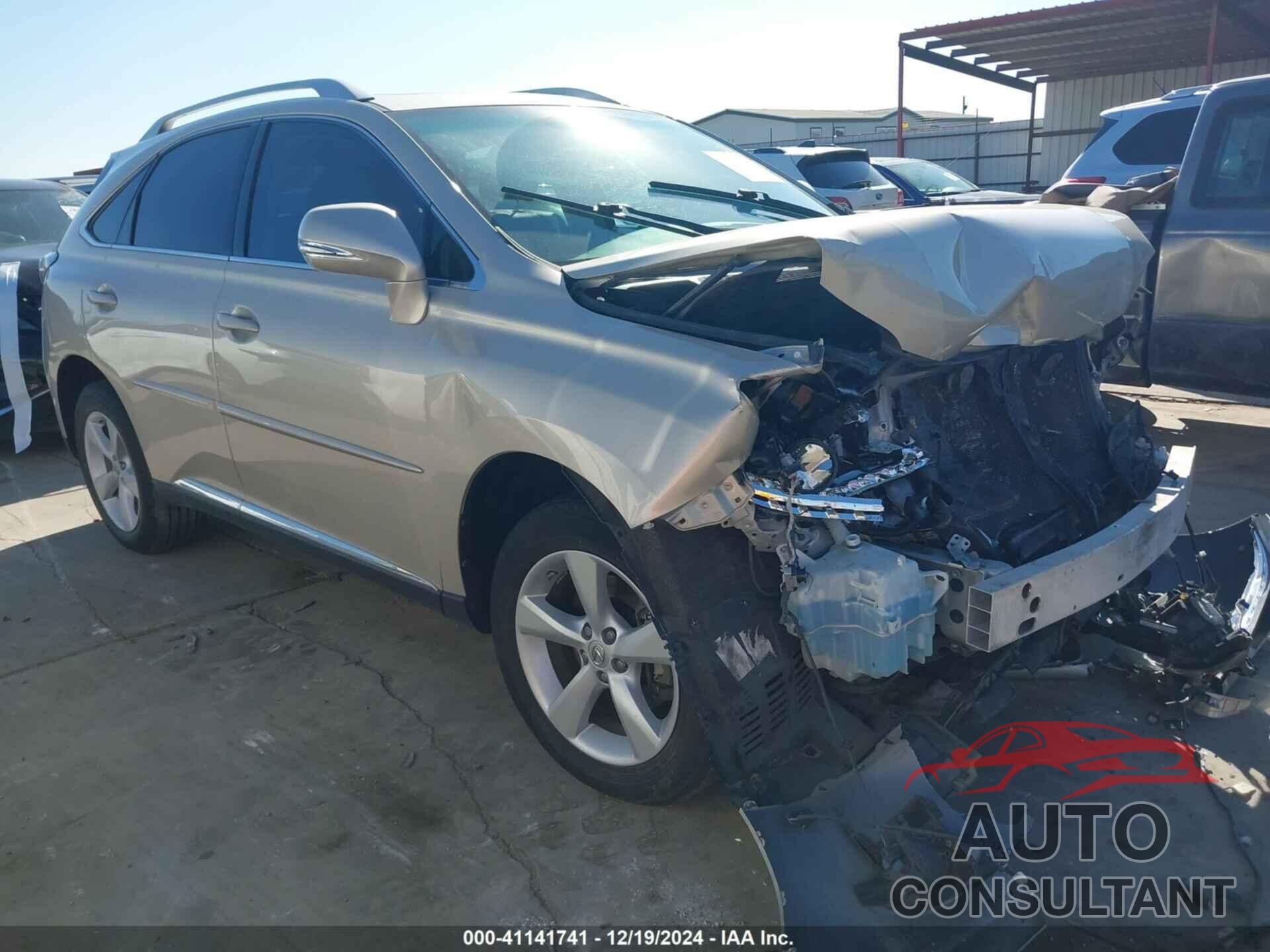 LEXUS RX 350 2013 - 2T2BK1BA0DC199279