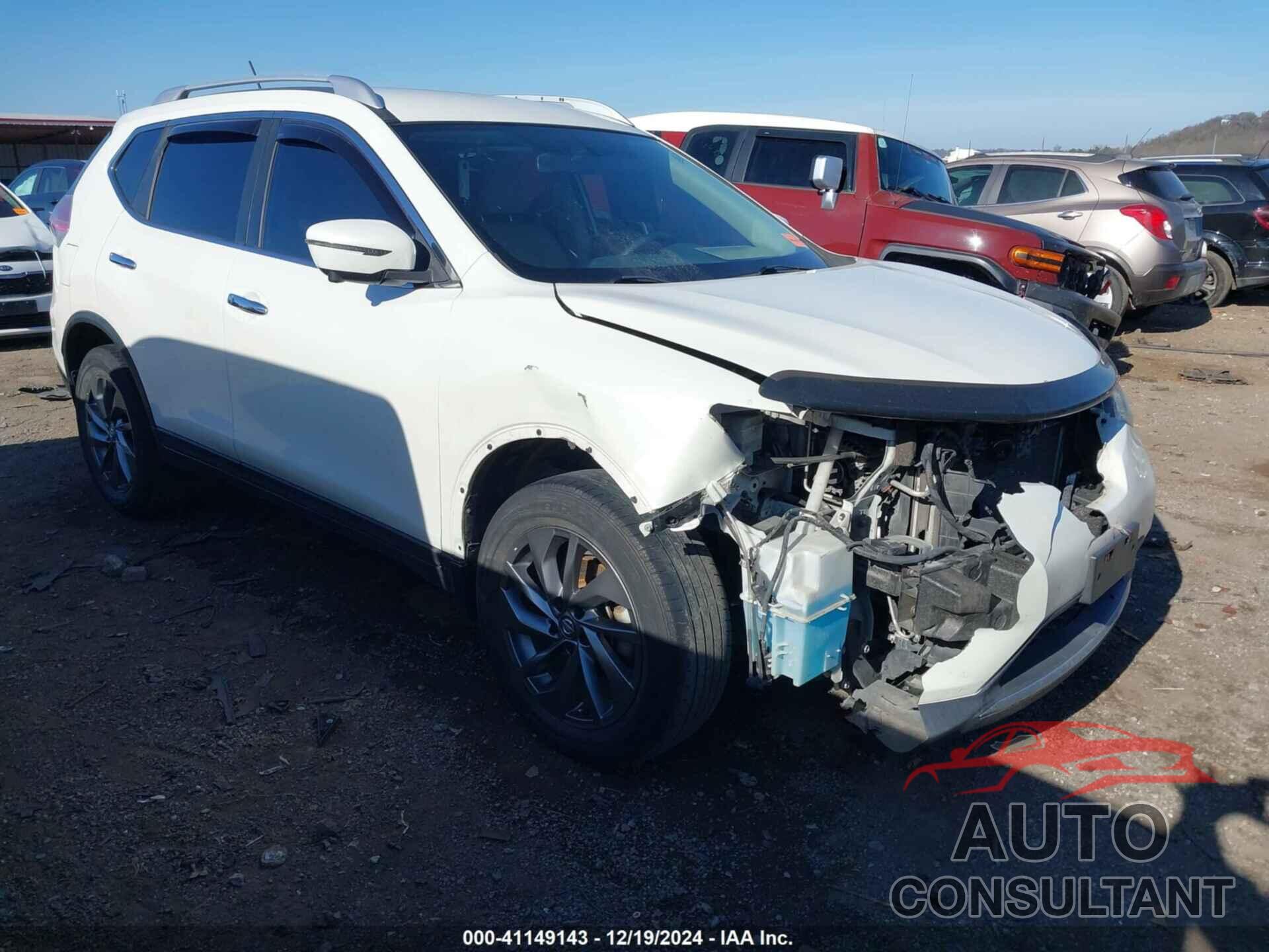 NISSAN ROGUE 2016 - KNMAT2MV0GP729758