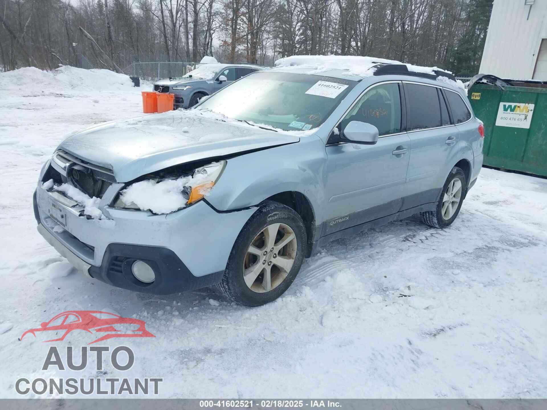 SUBARU OUTBACK 2013 - 4S4BRBLC3D3267178