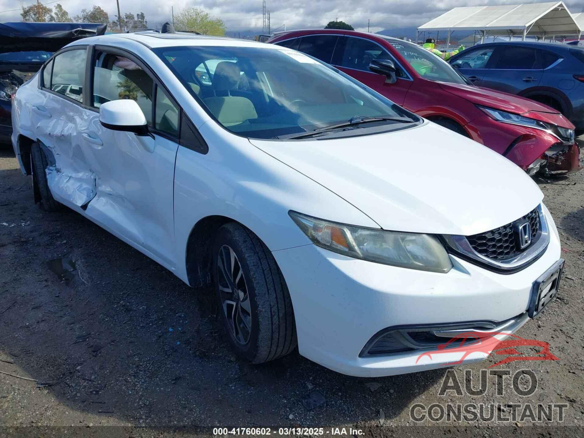 HONDA CIVIC 2013 - 19XFB2F86DE268724