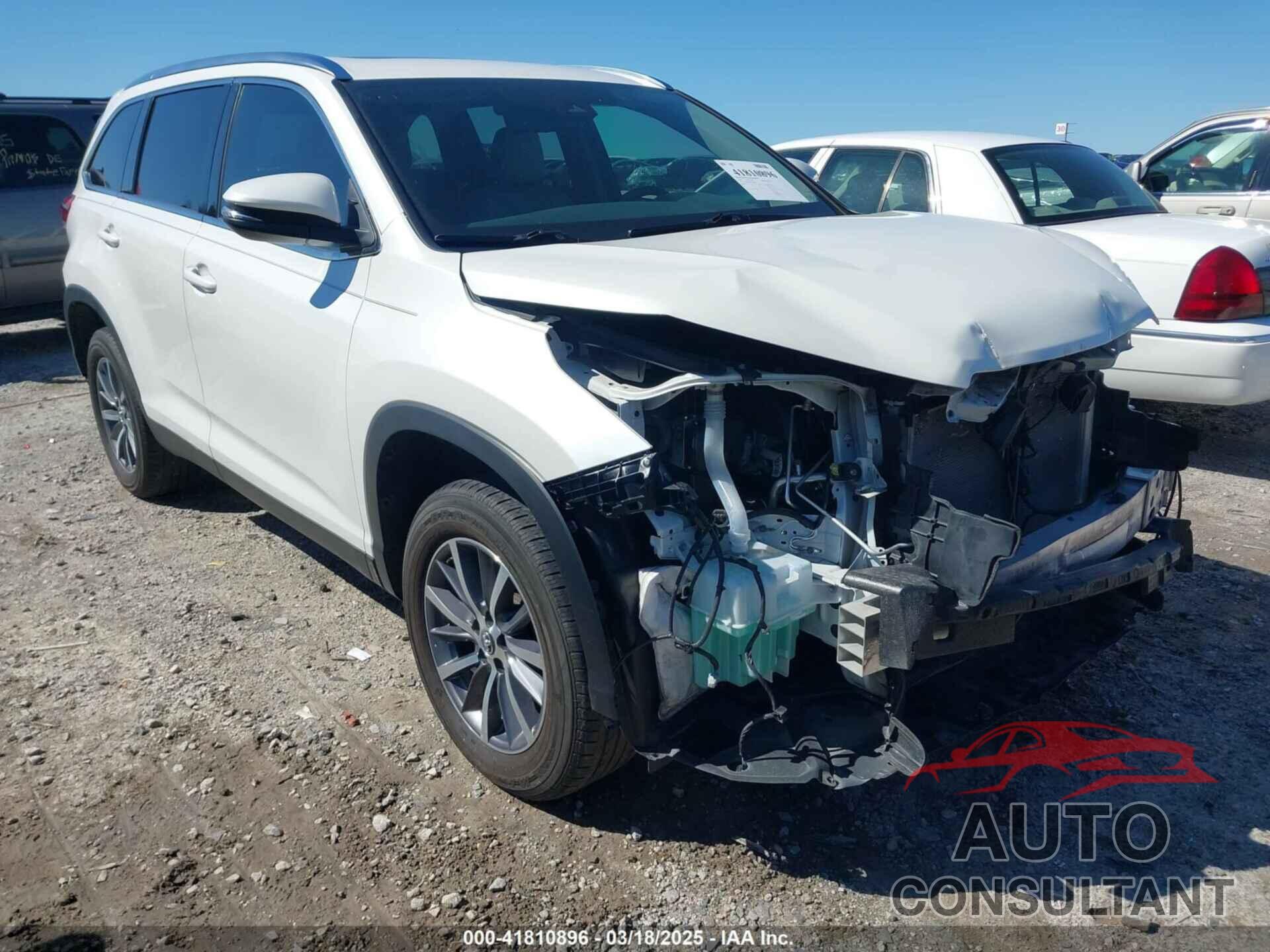 TOYOTA HIGHLANDER 2019 - 5TDKZRFH8KS309666