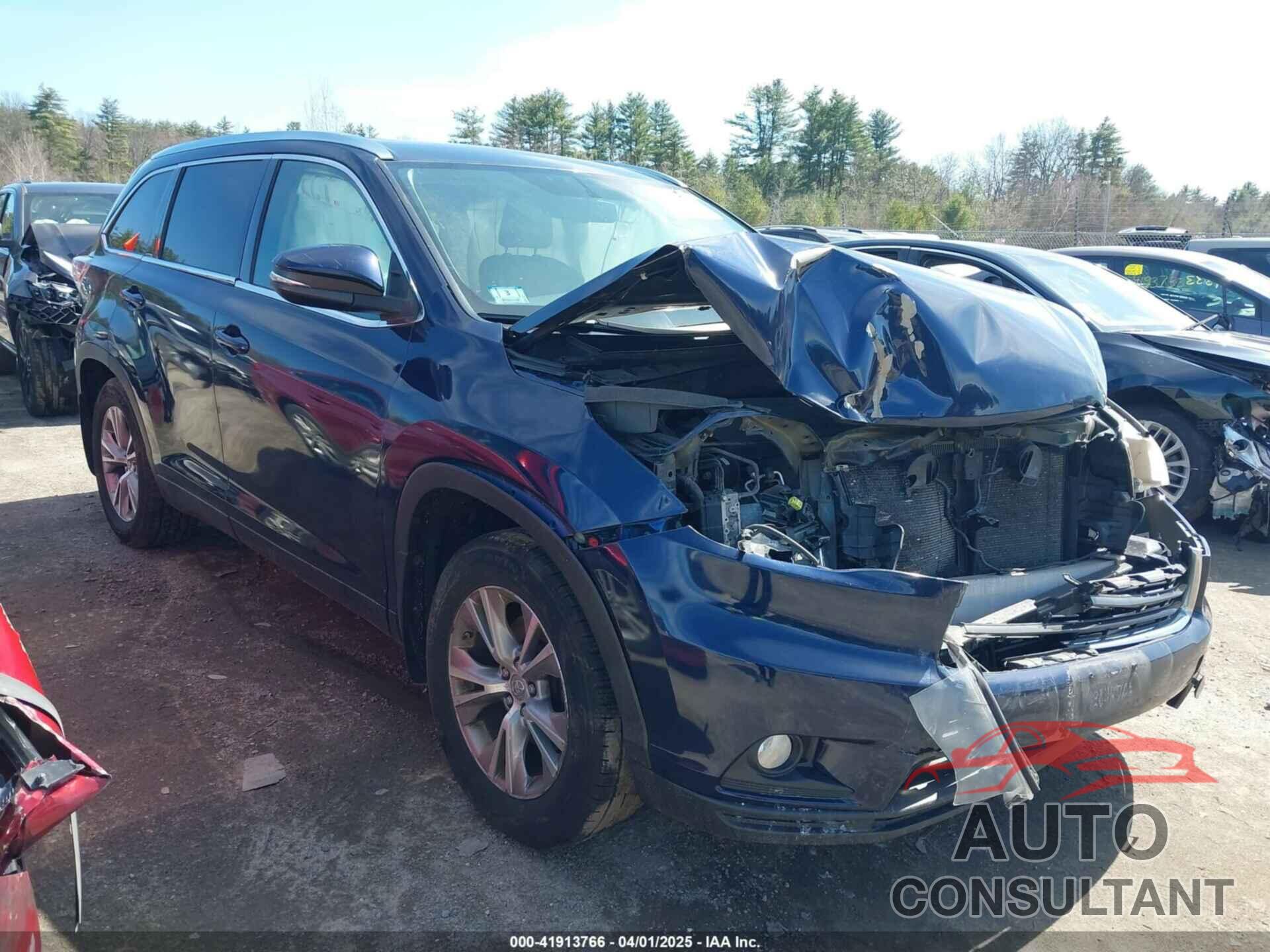 TOYOTA HIGHLANDER 2014 - 5TDJKRFH2ES009559