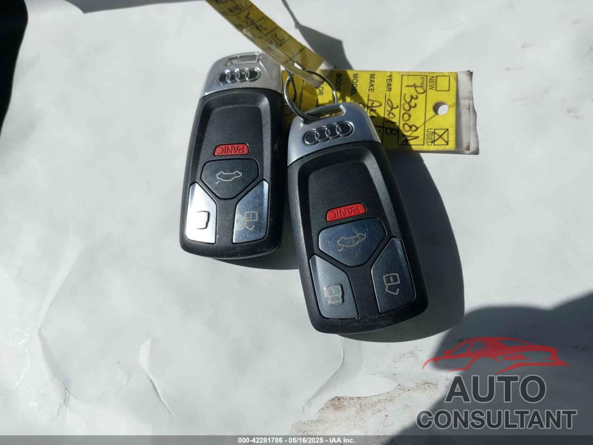 AUDI S5 2018 - WAUP4AF51JA089985