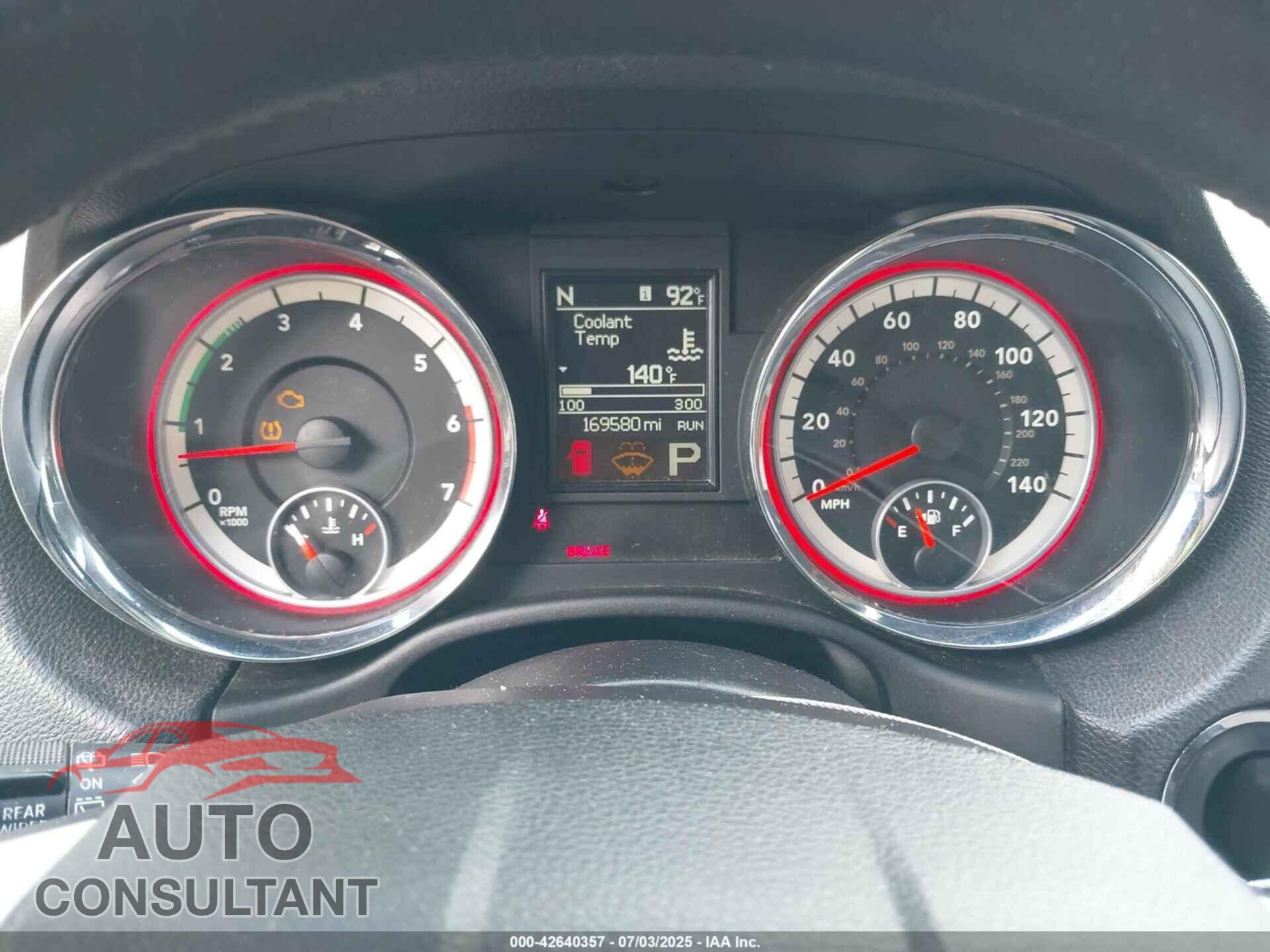 DODGE DURANGO 2013 - 1C4SDHET2DC637412