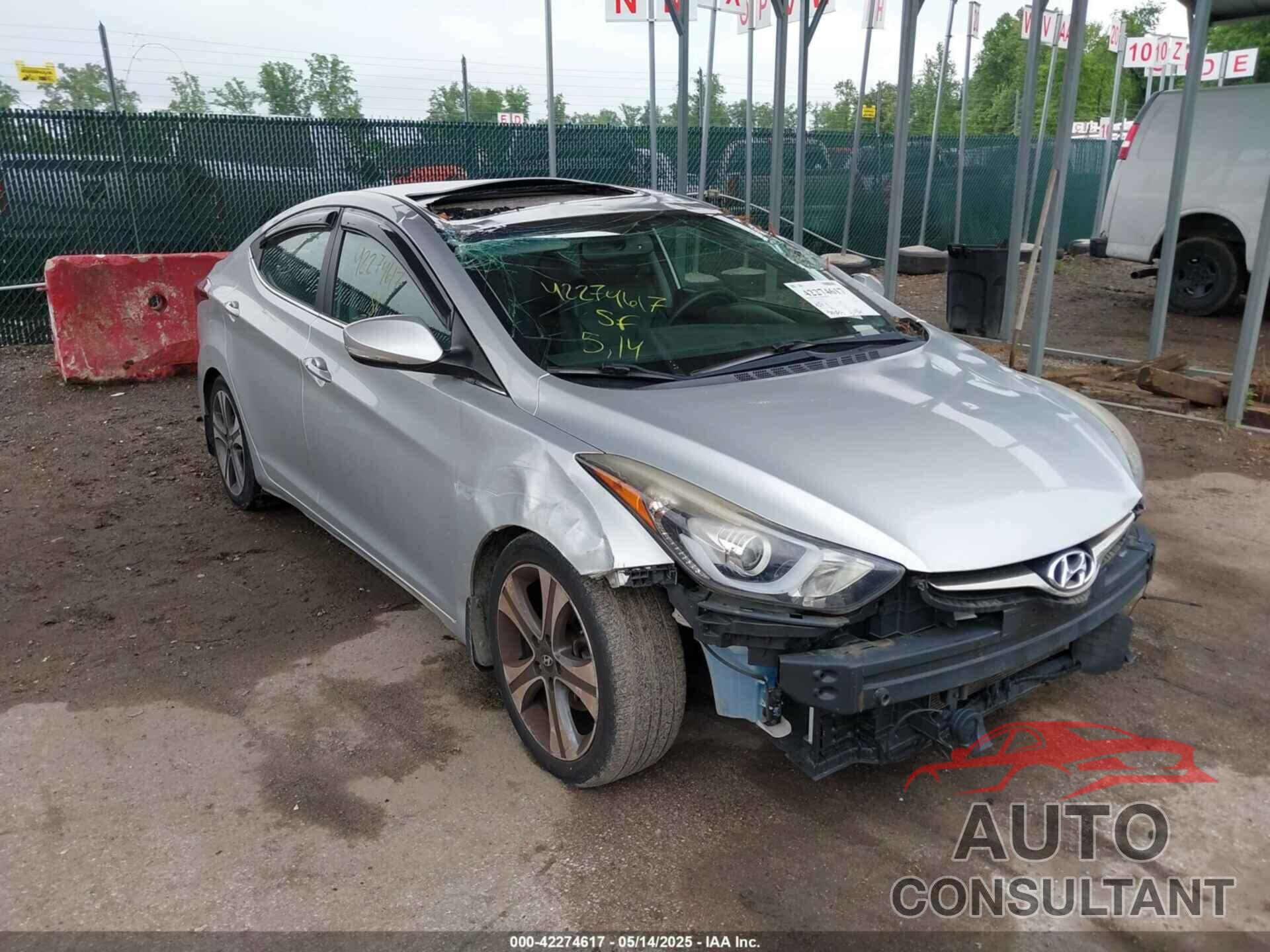 HYUNDAI ELANTRA 2015 - KMHDH4AH4FU282713