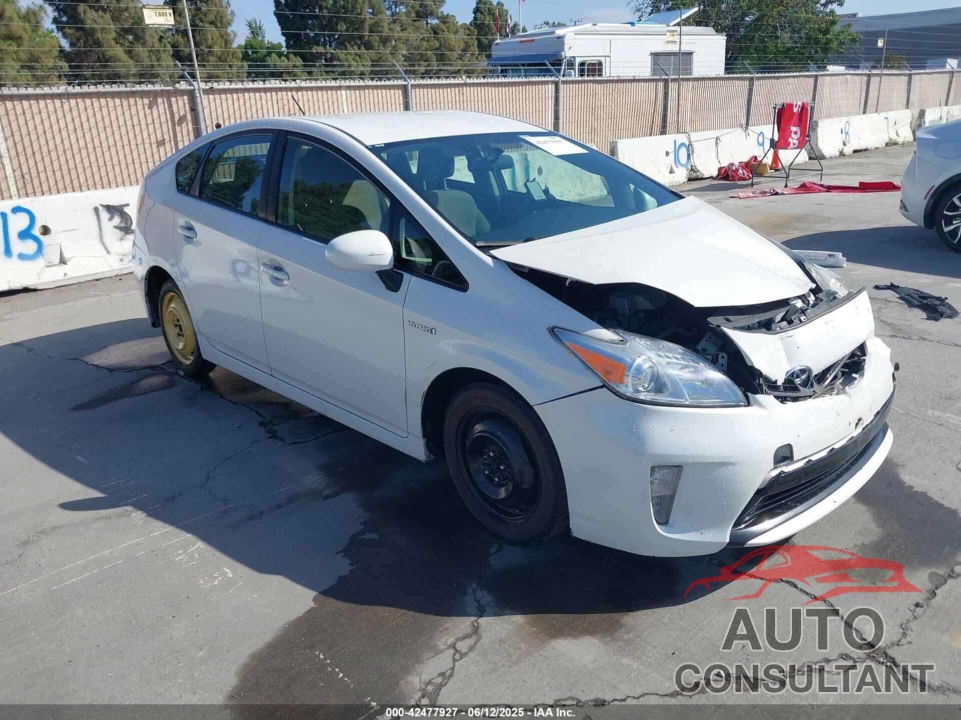 TOYOTA PRIUS 2012 - JTDKN3DUXC5510436