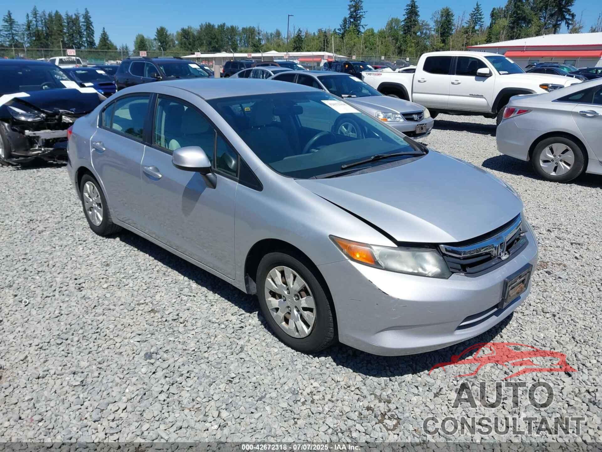 HONDA CIVIC 2012 - 2HGFB2E53CH507108