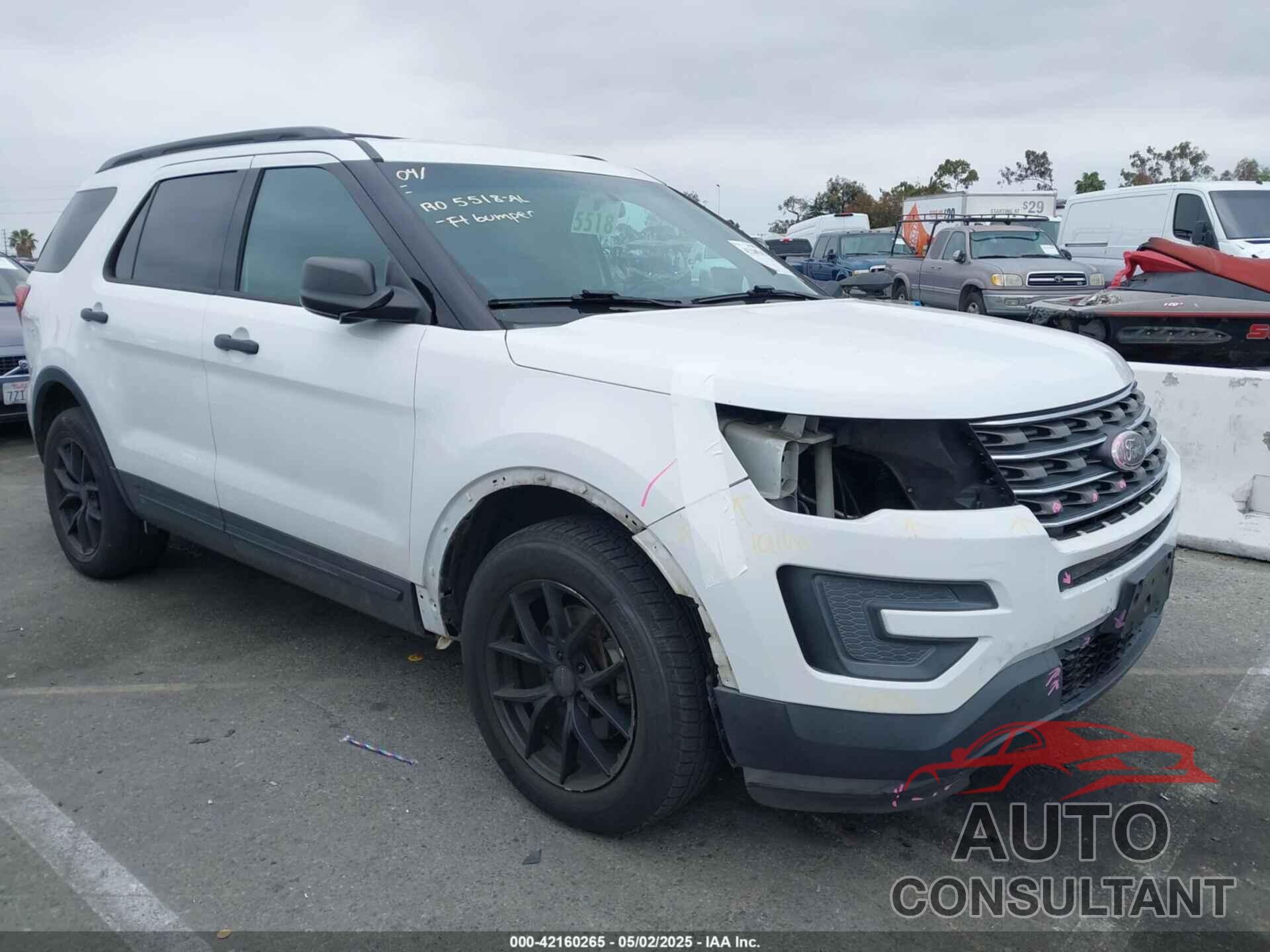FORD EXPLORER 2016 - 1FM5K7BHXGGA72557