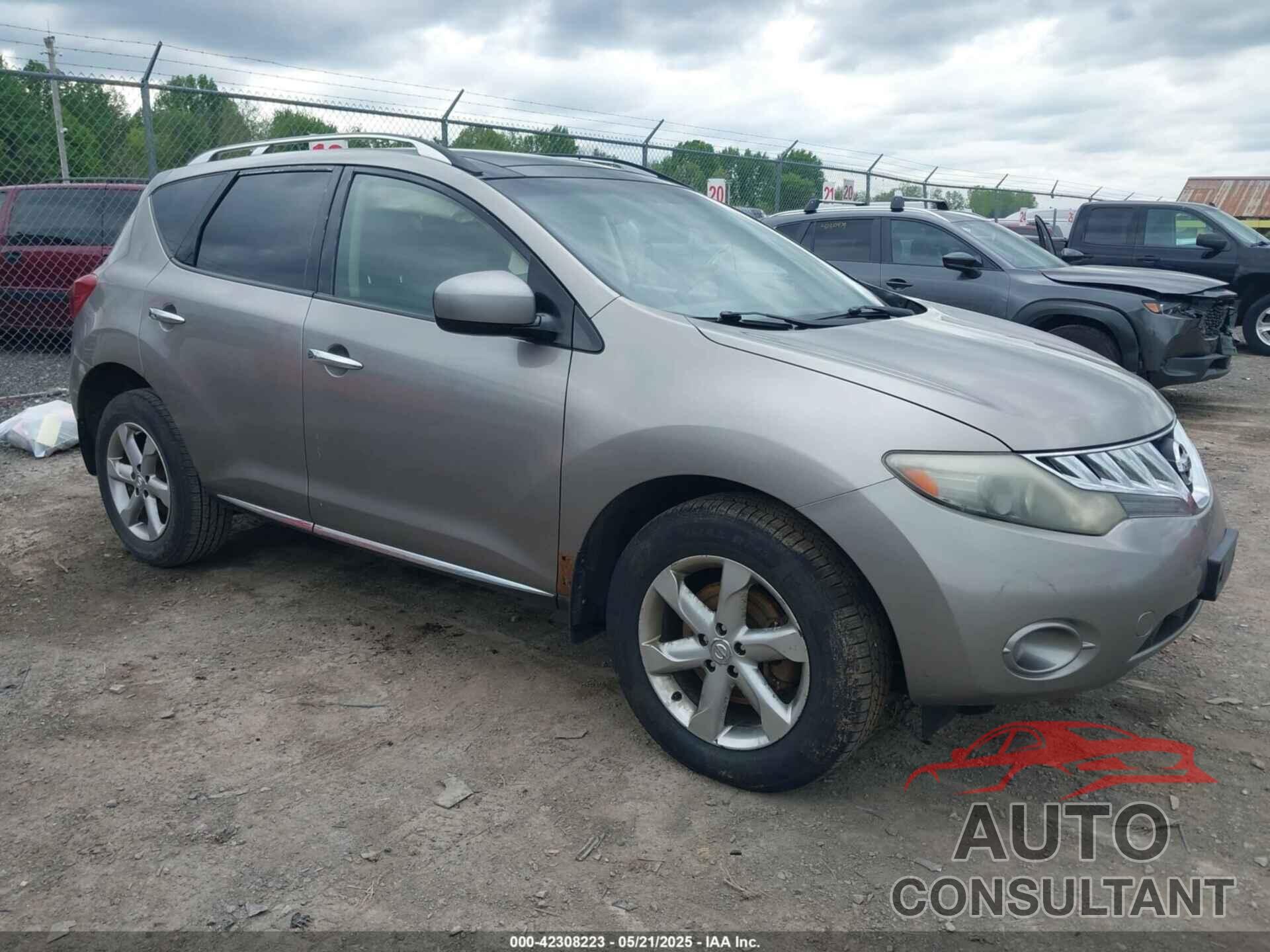 NISSAN MURANO 2009 - JN8AZ18W59W209970