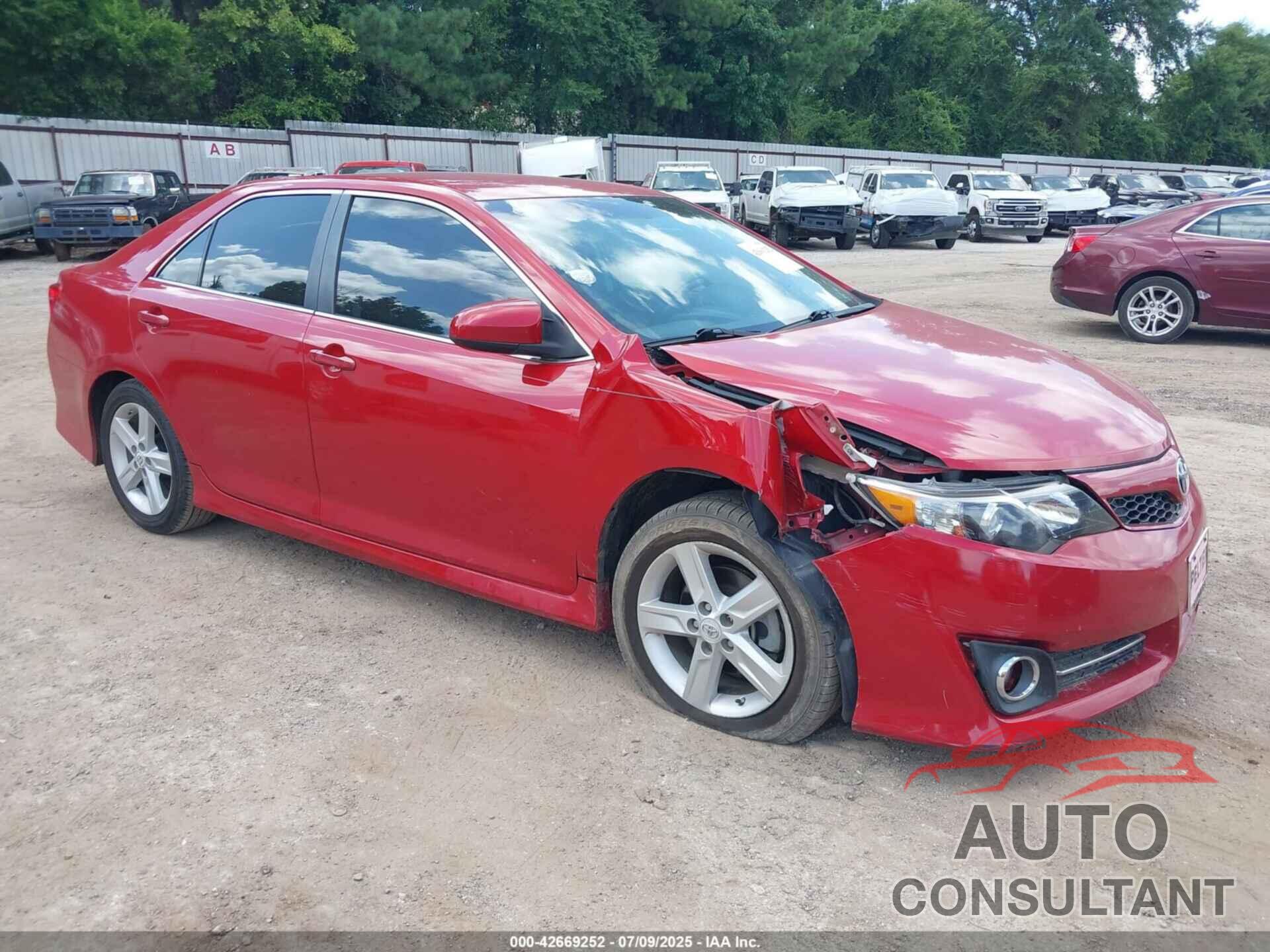 TOYOTA CAMRY 2012 - 4T1BF1FK9CU535228