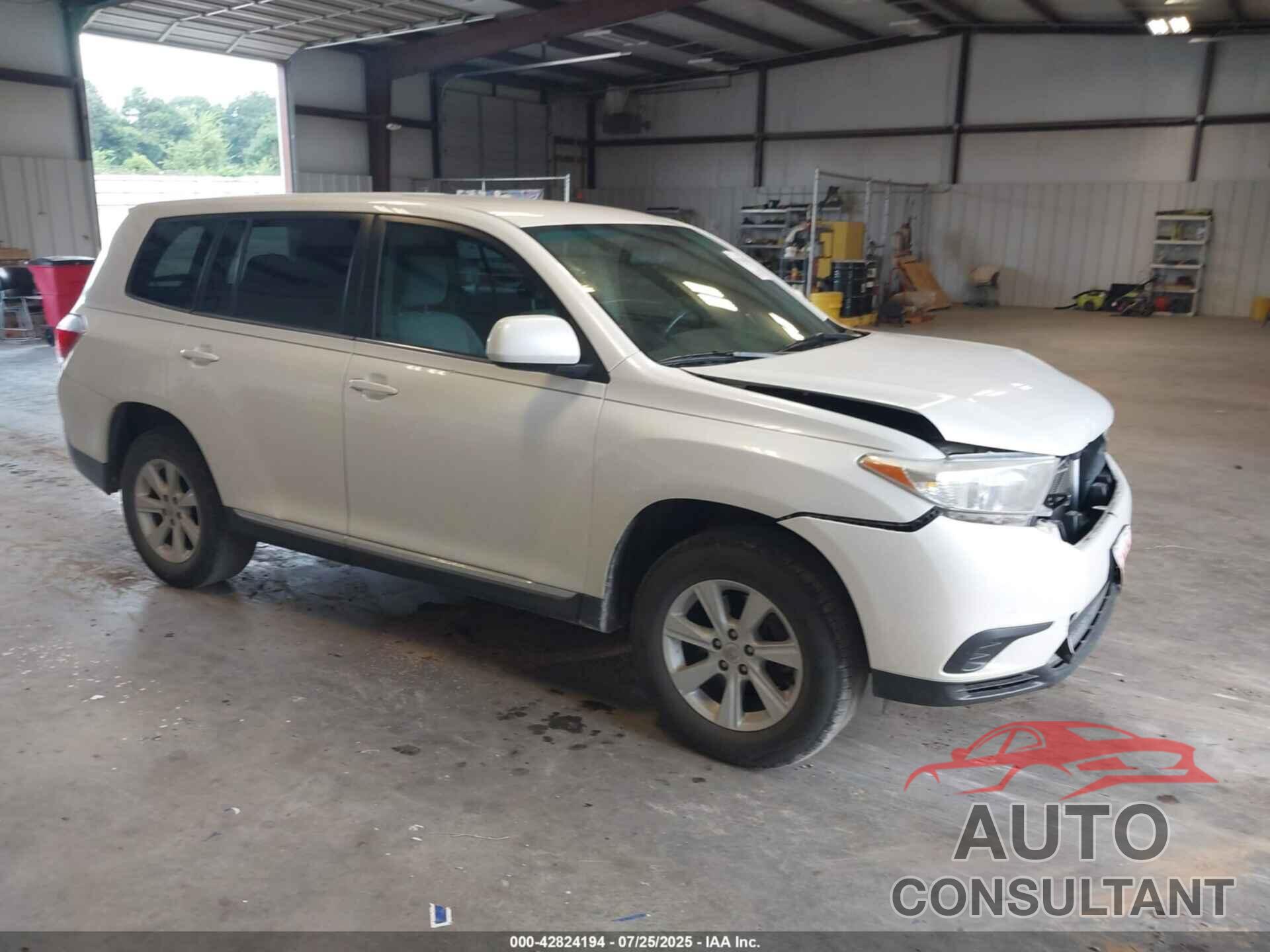 TOYOTA HIGHLANDER 2013 - 5TDZK3EH1DS102430
