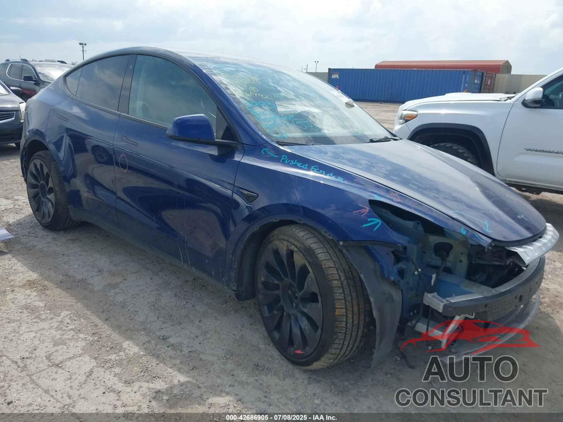 TESLA MODEL Y 2022 - 7SAYGDEF4NF461992