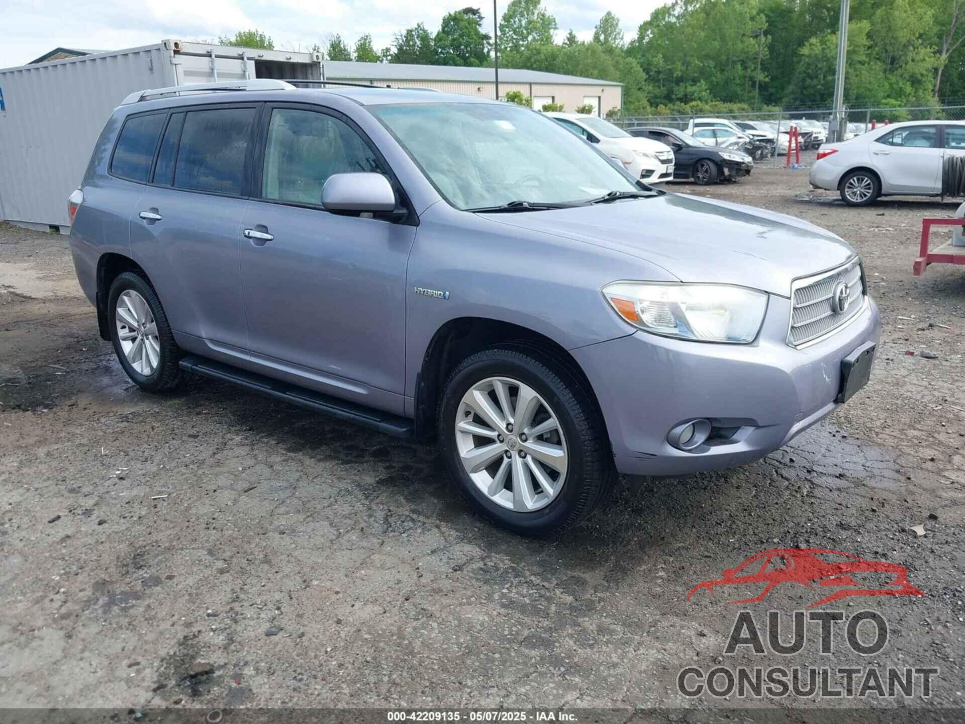 TOYOTA HIGHLANDER HYBRID 2009 - JTEEW44A892035722