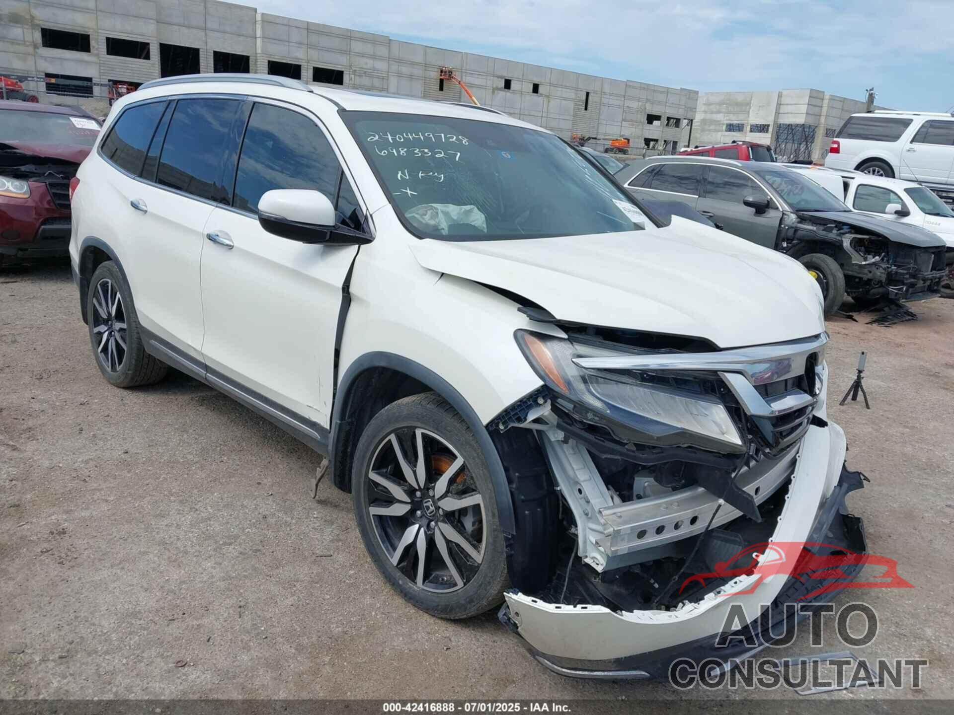HONDA PILOT 2019 - 5FNYF5H98KB014931