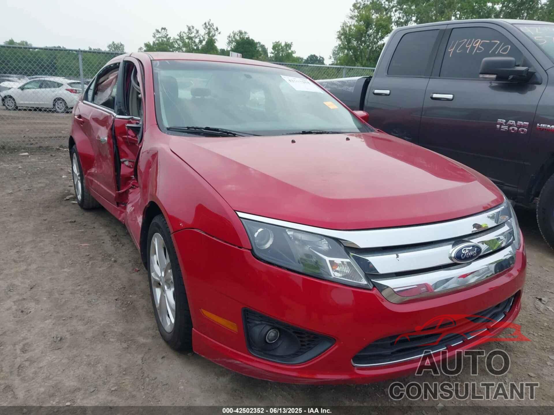 FORD FUSION 2012 - 3FAHP0HA4CR375749
