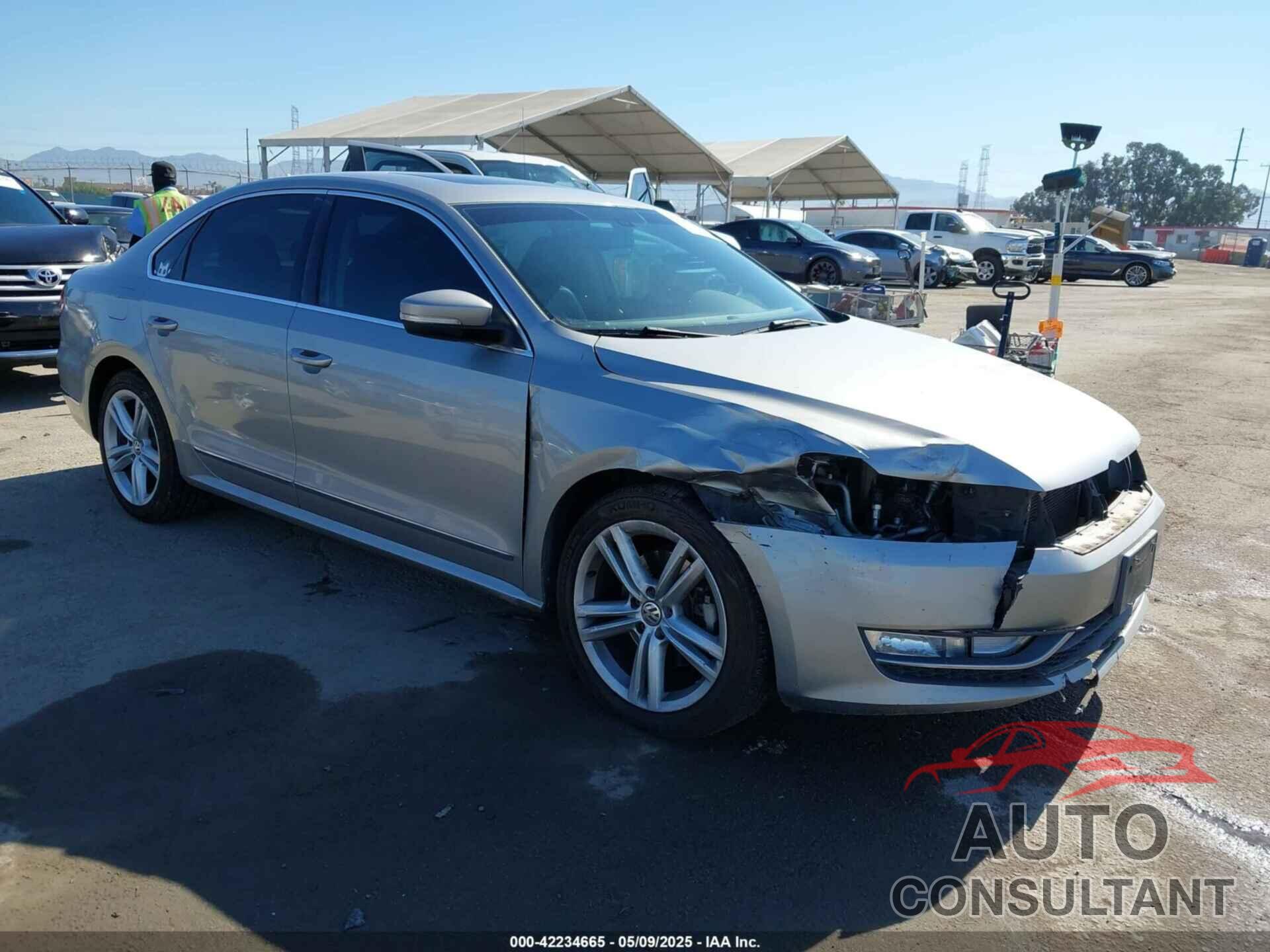 VOLKSWAGEN PASSAT 2013 - 1VWBN7A38DC134297