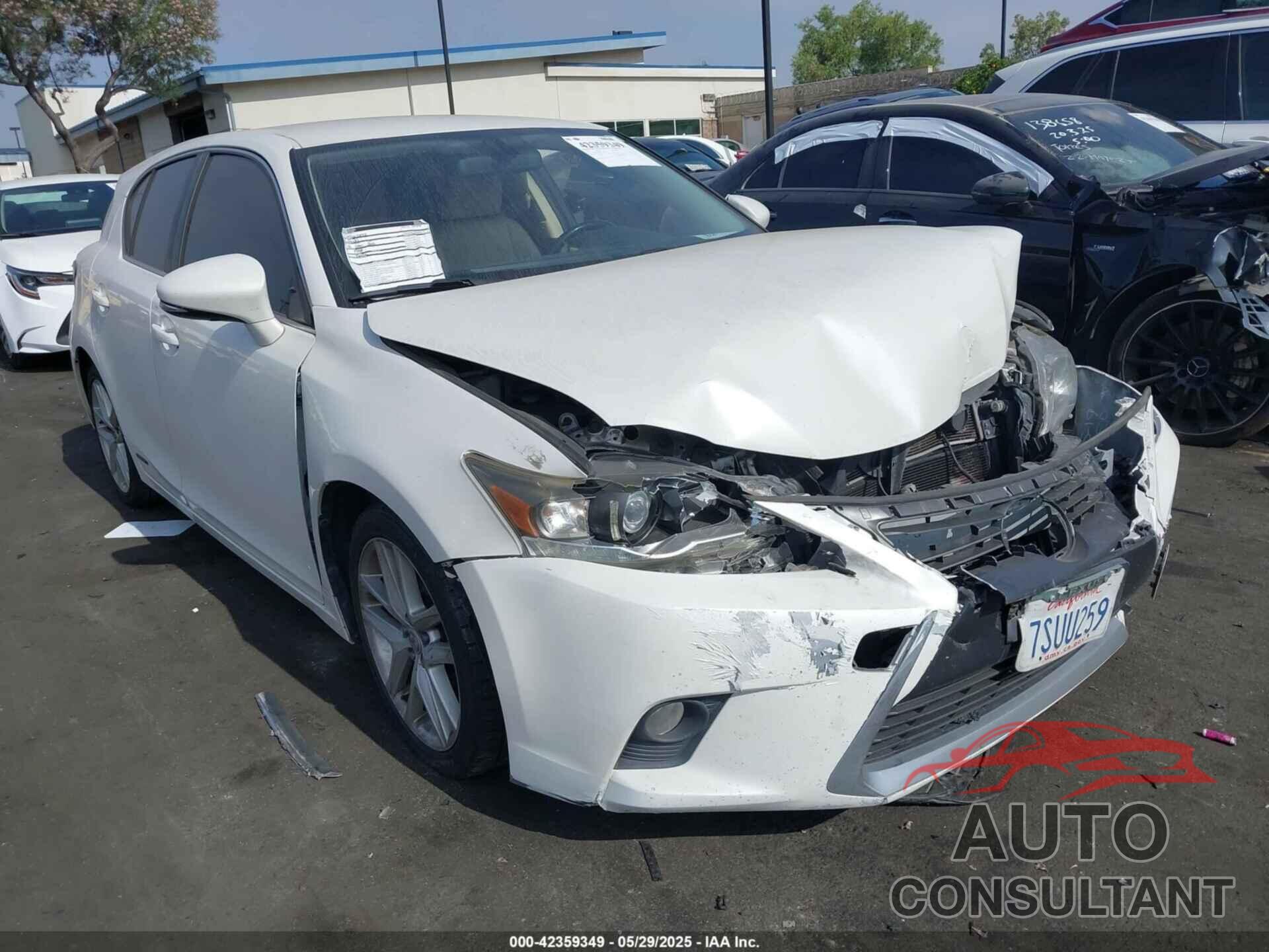 LEXUS CT 200H 2016 - JTHKD5BHXG2271805