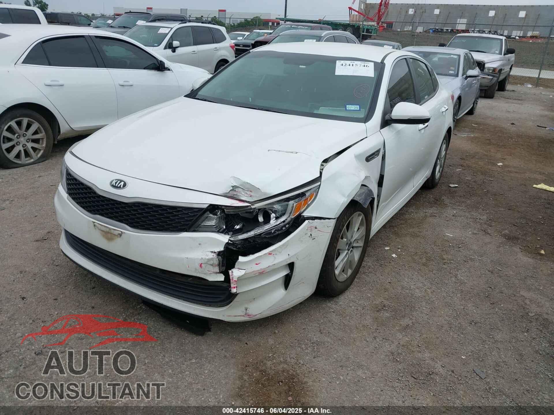 KIA OPTIMA 2016 - KNAGT4L39G5073798