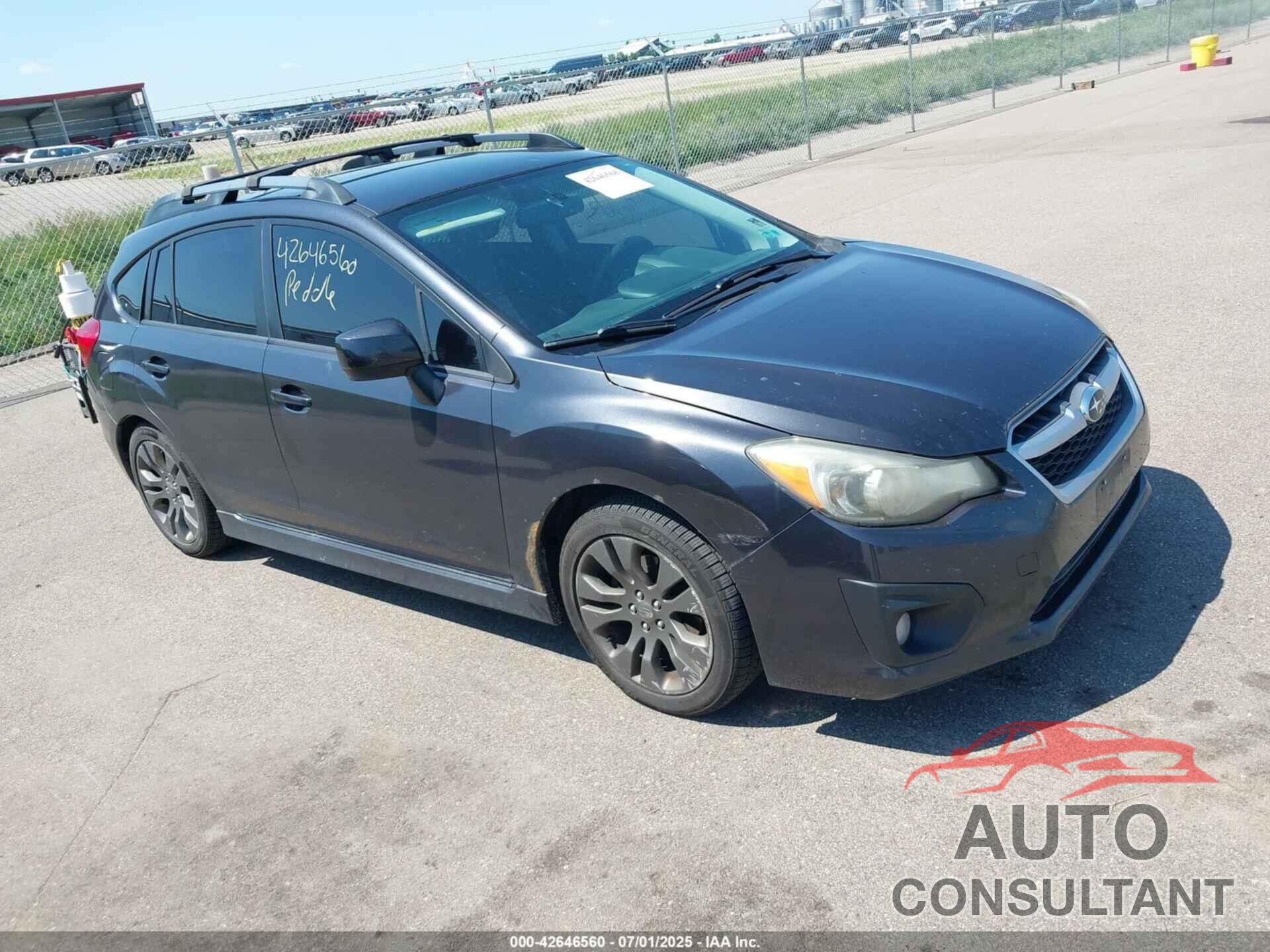 SUBARU IMPREZA 2012 - JF1GPAL67CH211580