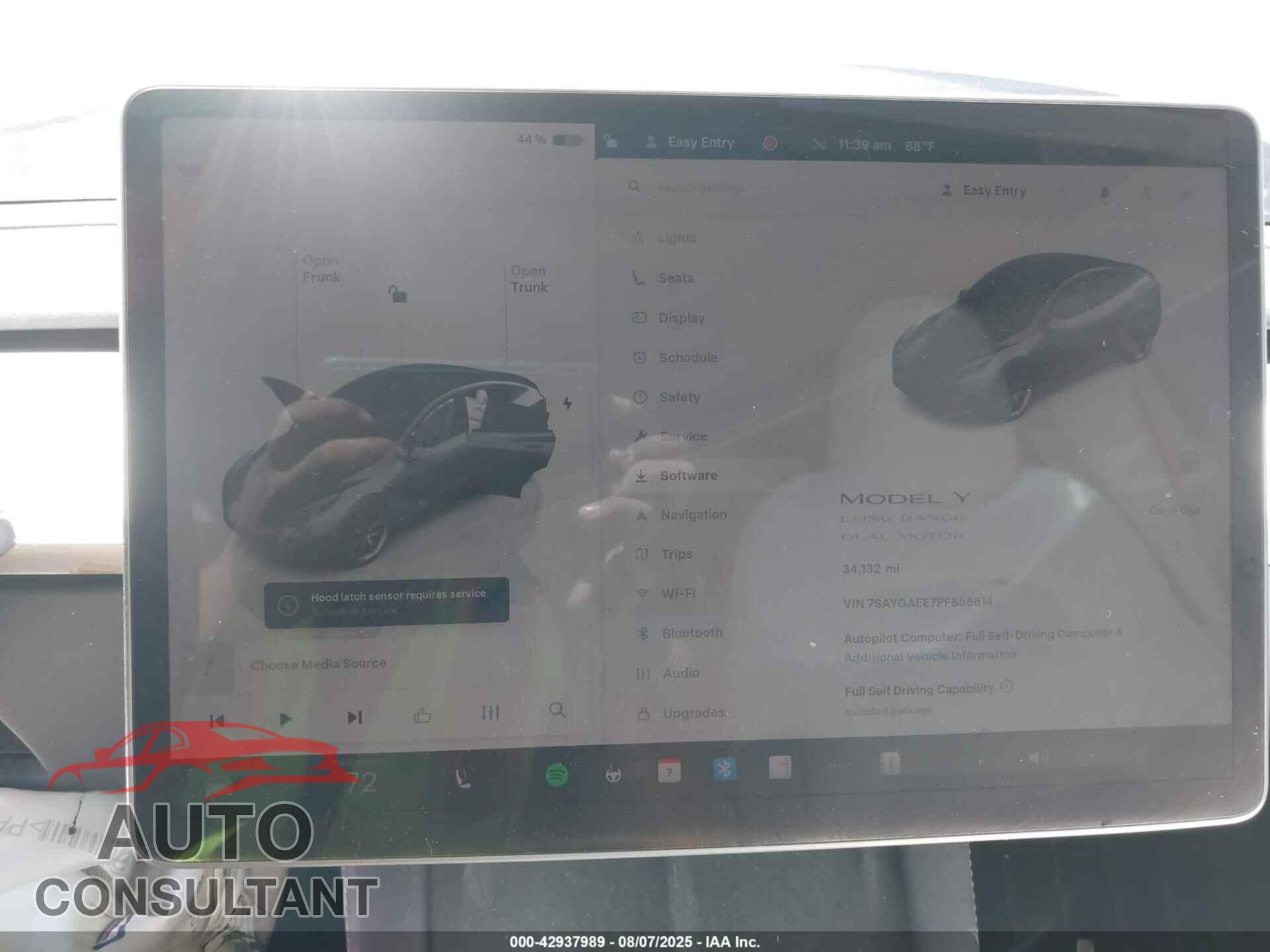 TESLA MODEL Y 2023 - 7SAYGAEE7PF856614