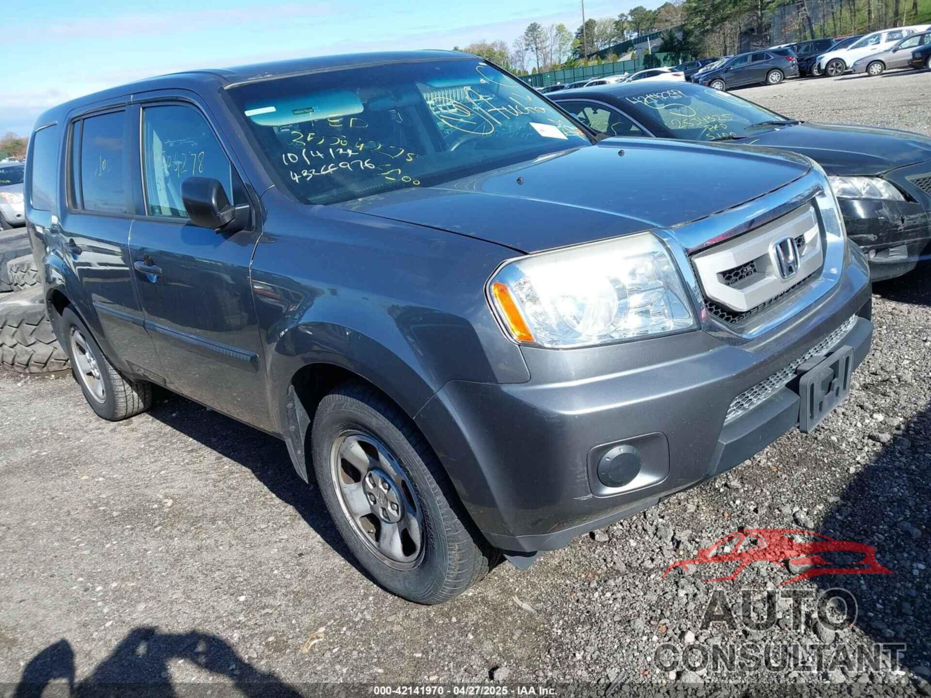 HONDA PILOT 2011 - 5FNYF4H29BB031413