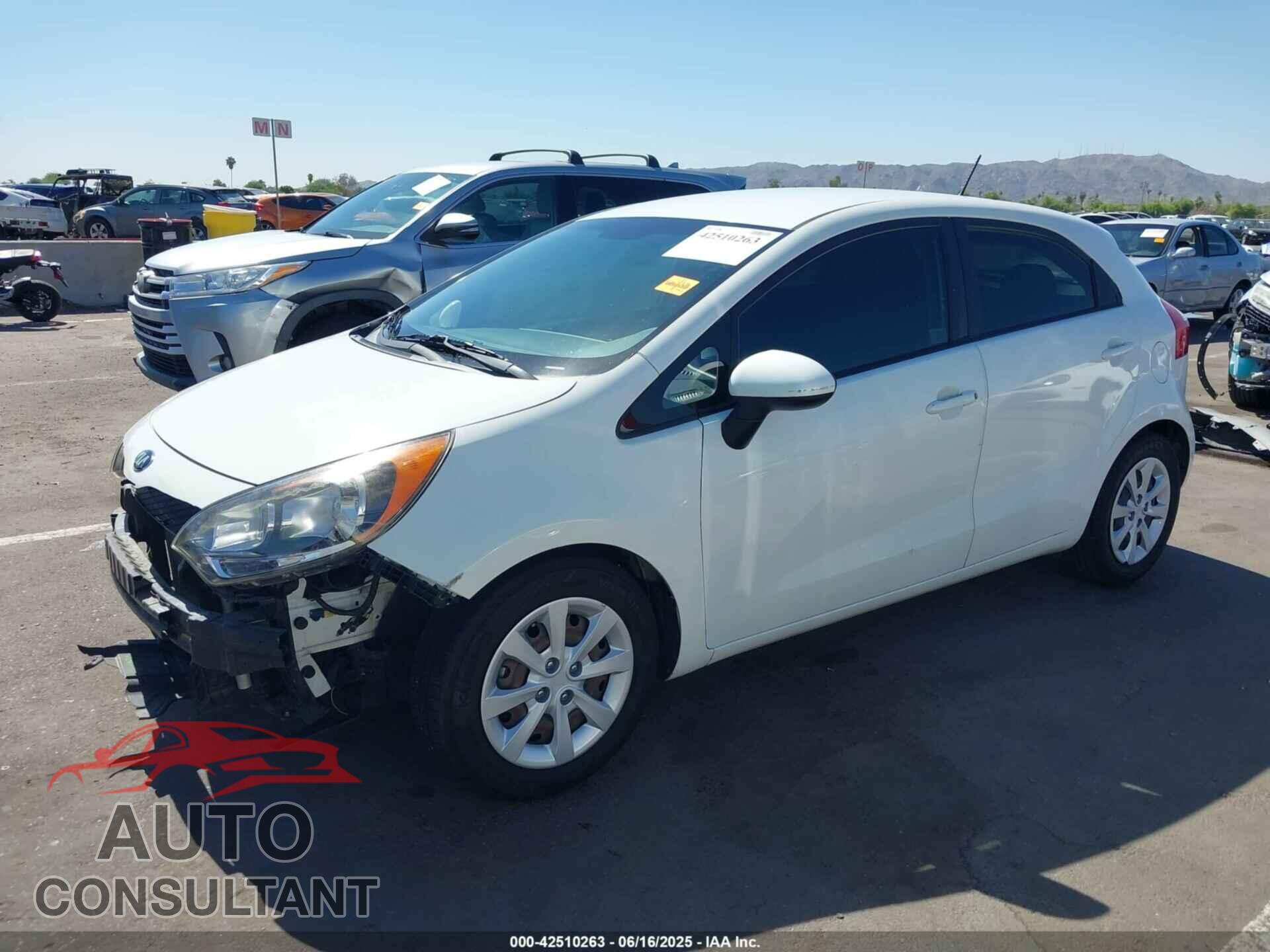 KIA RIO 2013 - KNADM5A33D6316293
