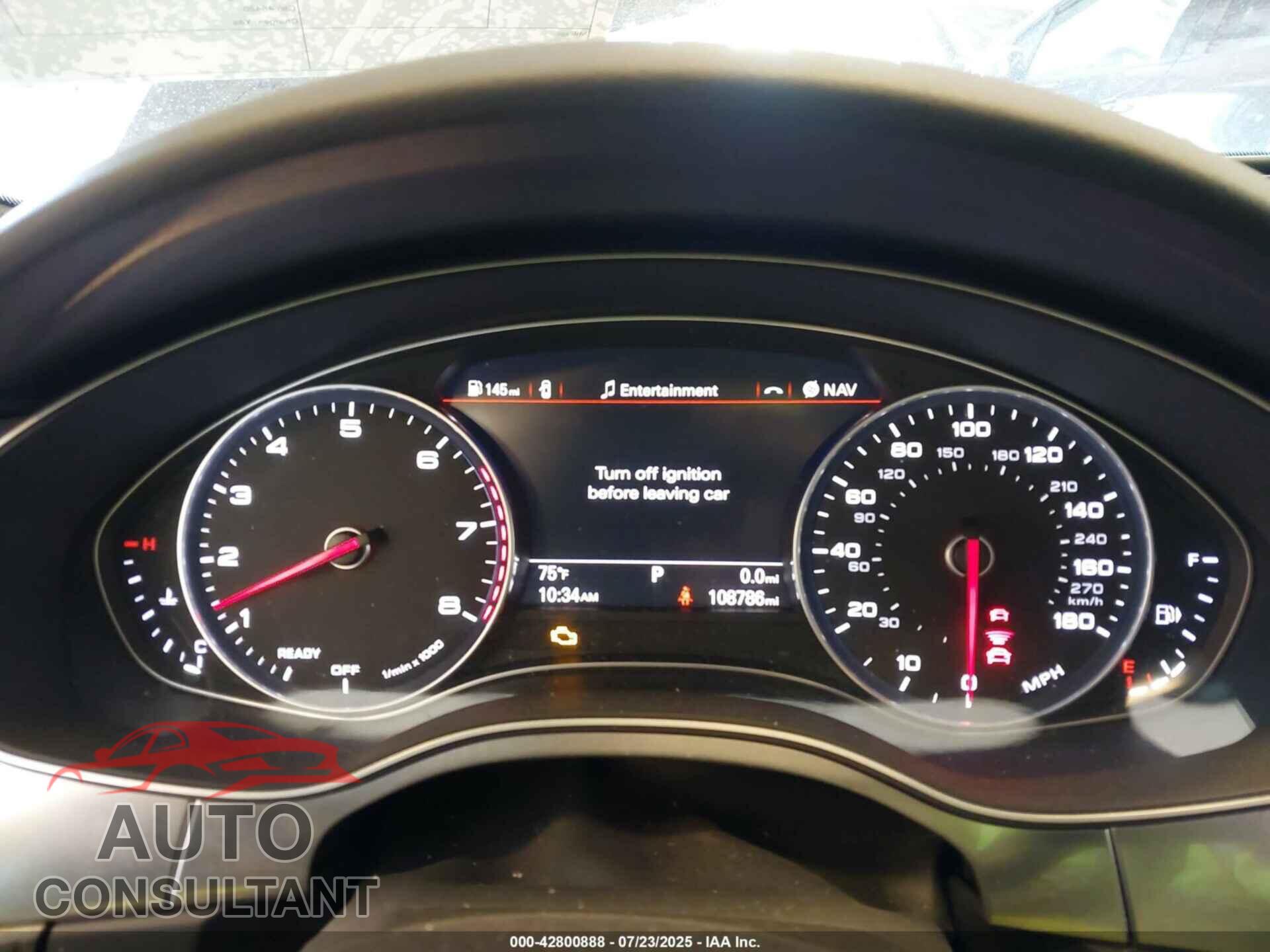 AUDI A6 2018 - WAUG3AFC8JN006384