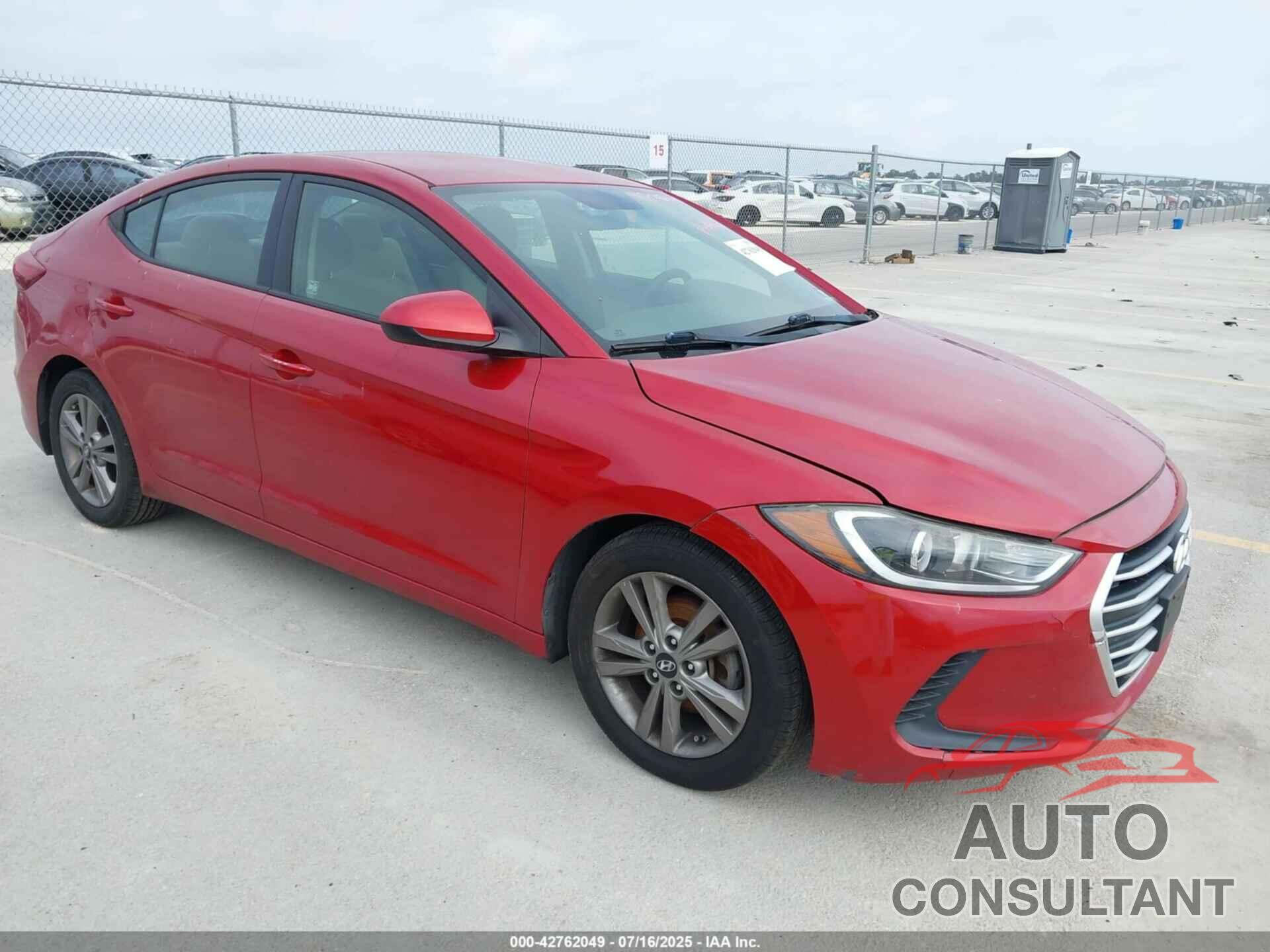HYUNDAI ELANTRA 2017 - 5NPD84LF8HH131905