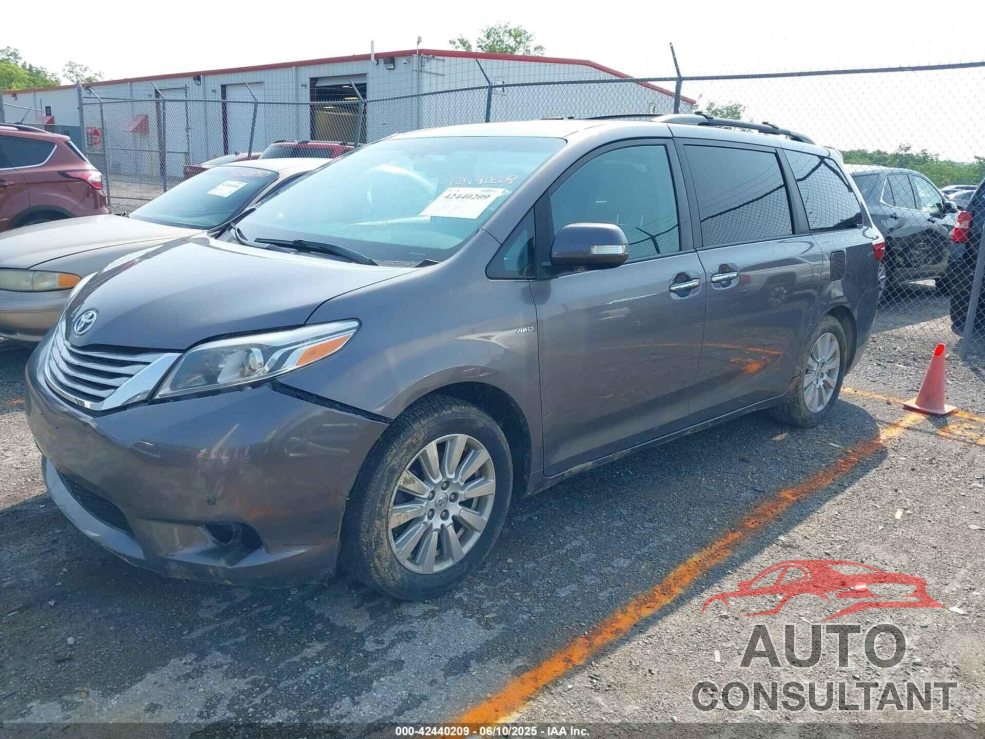 TOYOTA SIENNA 2017 - 5TDDZ3DC9HS183372